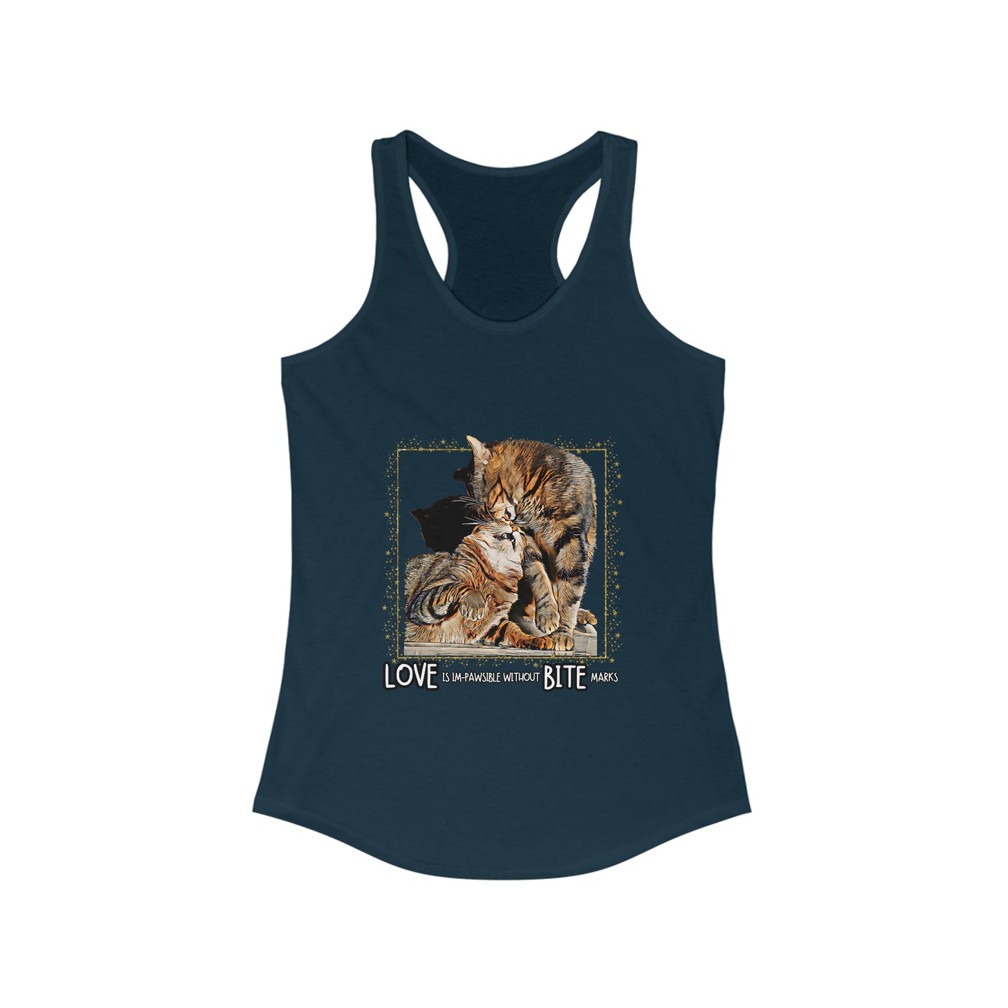 Love Is Im-Pawsible Women's Racerback Tank