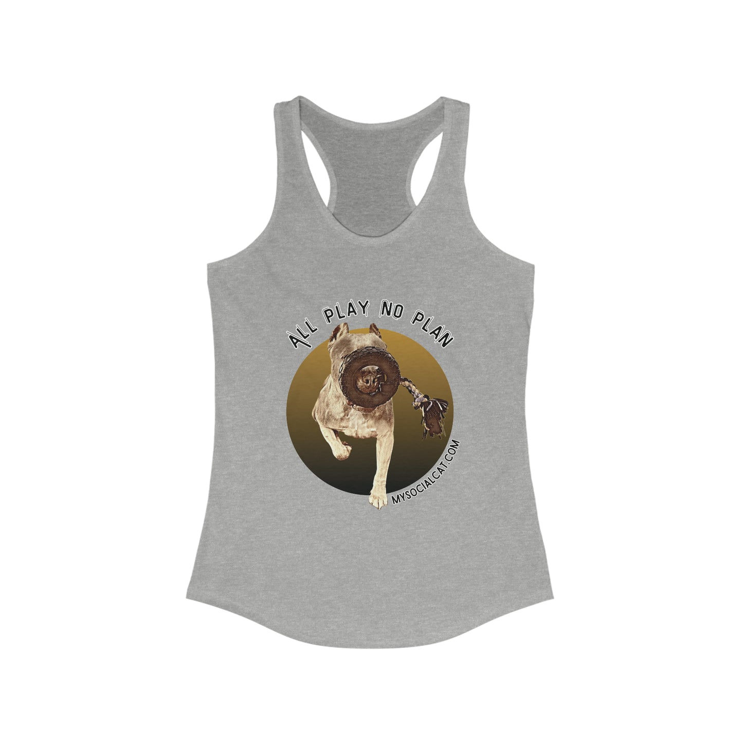 womens racerback tank top heather grey