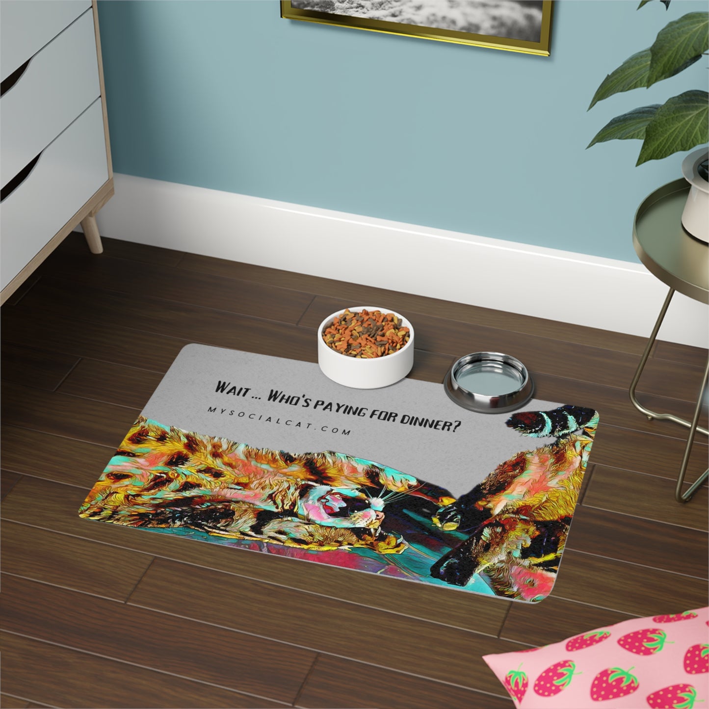 Who's Paying Pet Food Mat (12x18)