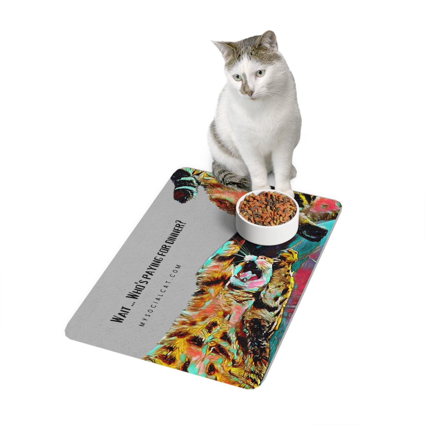 Who's Paying Pet Food Mat (12x18)