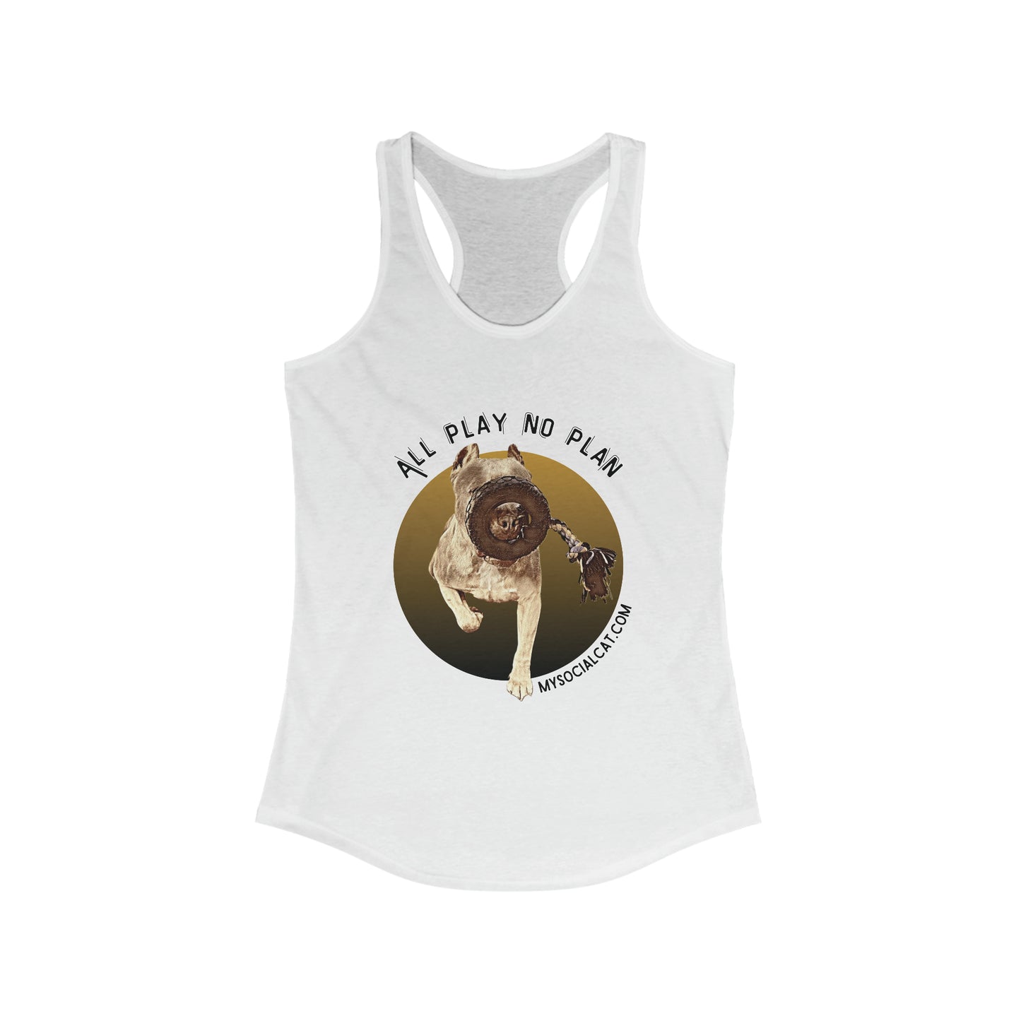womens racerback tank top white