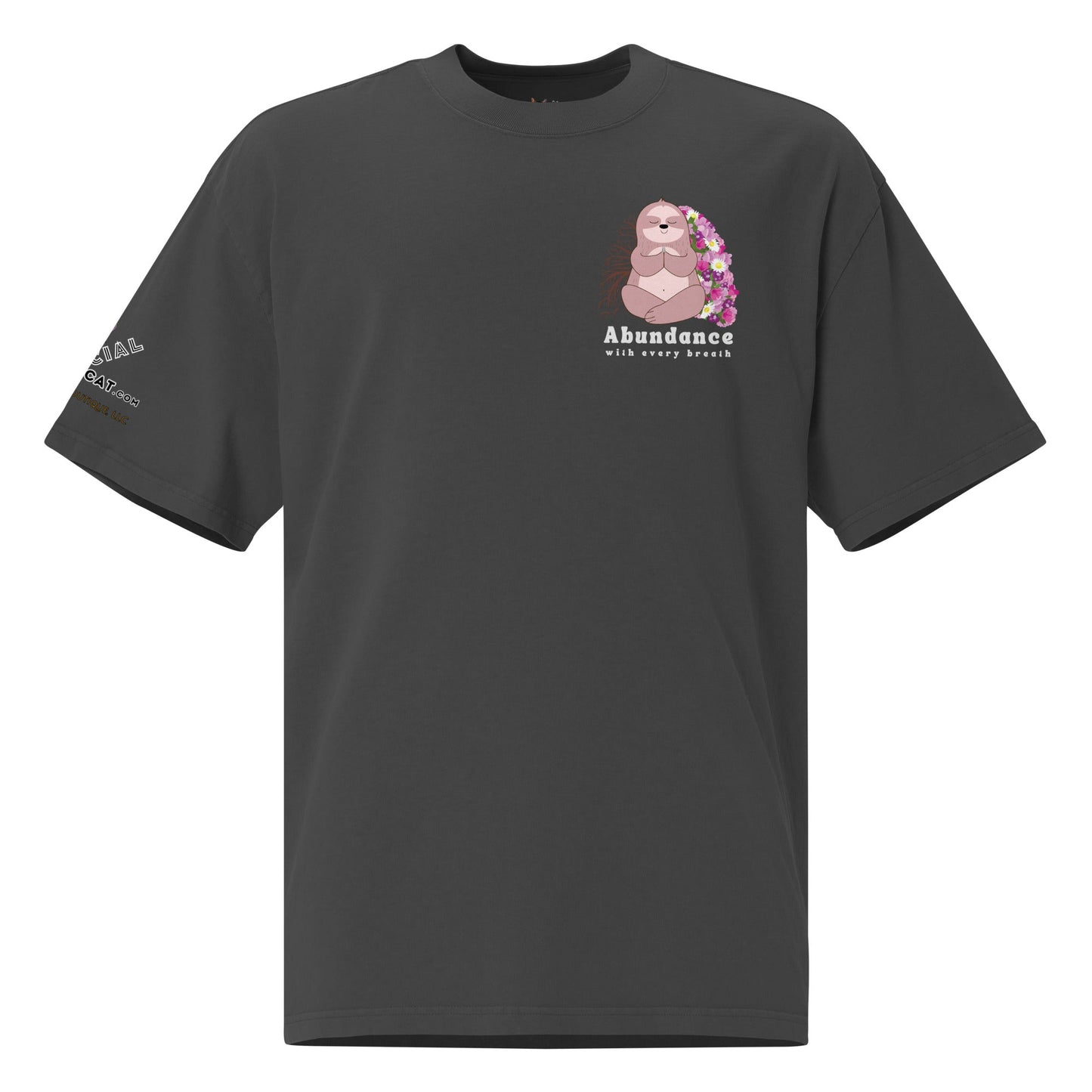 Abundance Oversized Faded Tee - My Social Cat Bonafide Boutique LLCAbundance Oversized Faded TeeT-shirtMy Social Cat Bonafide Boutique LLCFaded BlackSabundancefaded