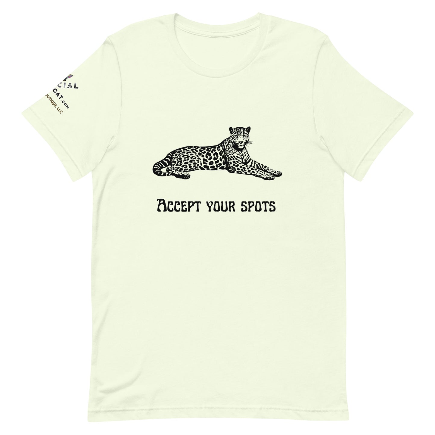 Accept Your Spots Unisex Tee - My Social Cat Bonafide Boutique LLCAccept Your Spots Unisex TeeT - shirtMy Social Cat Bonafide Boutique LLCCitronXSacceptshirt