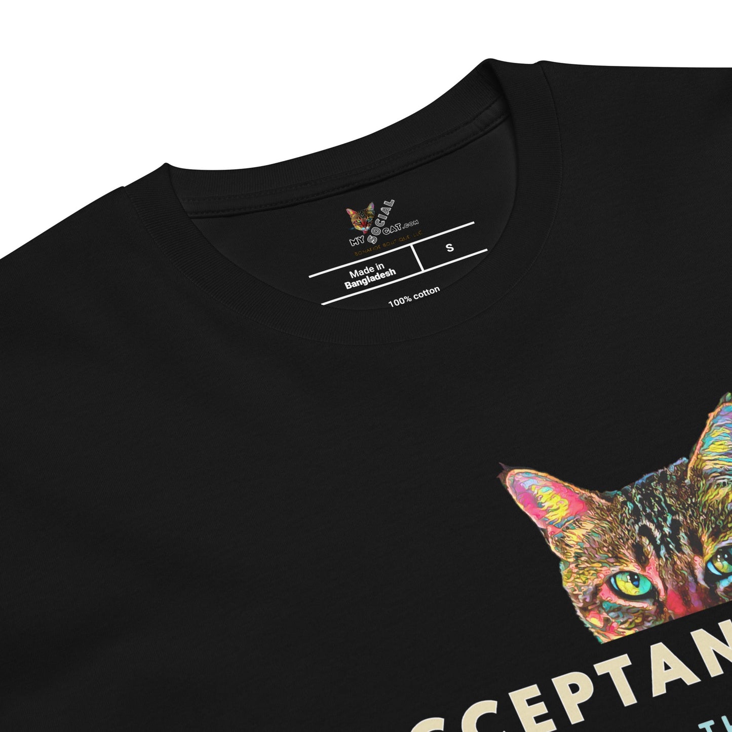 Acceptance is the Key to Inner Peace Unisex Premium Tee - My Social Cat Bonafide Boutique LLCAcceptance is the Key to Inner Peace Unisex Premium TeeT-shirtMy Social Cat Bonafide Boutique LLCBlackMacceptancekey