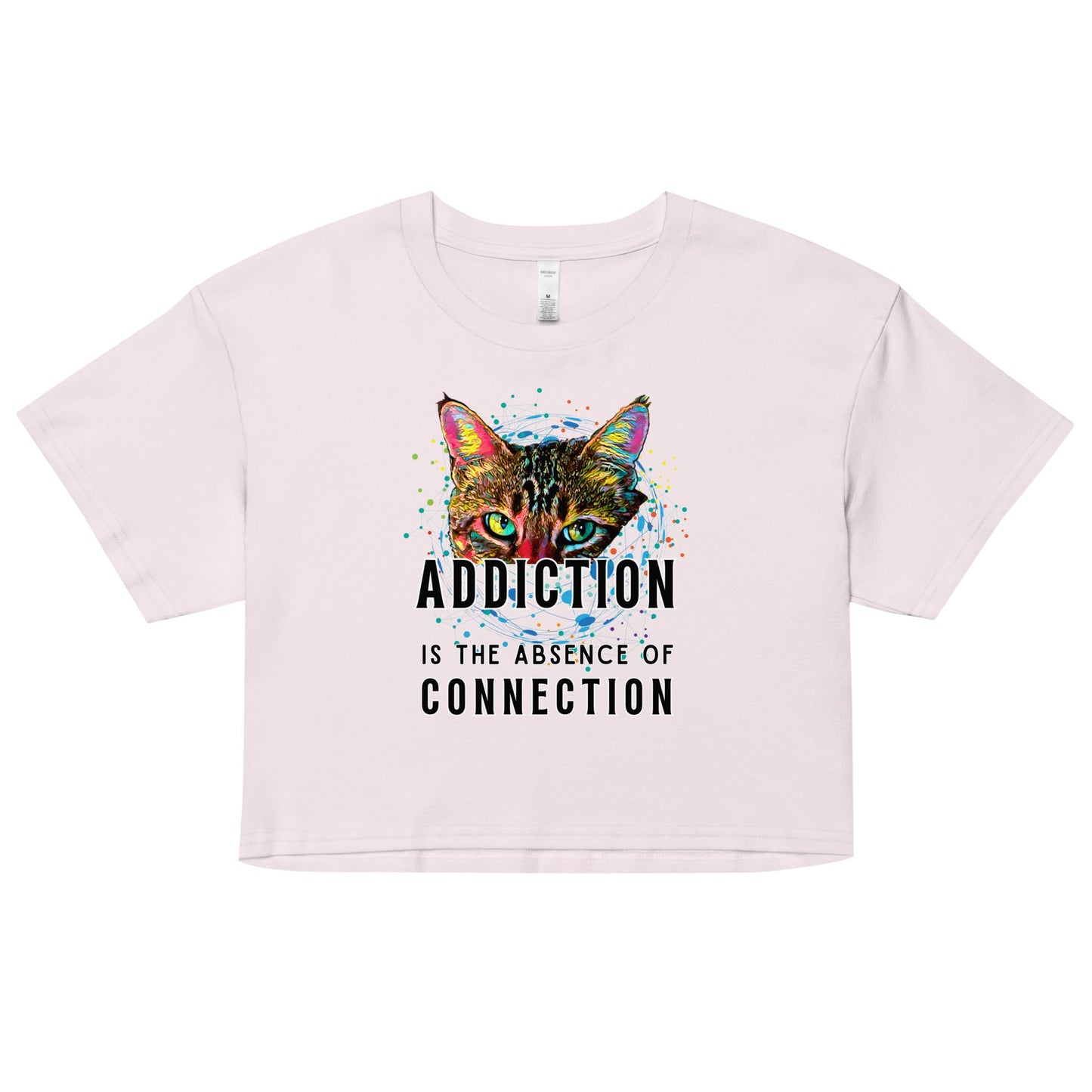 Addiction is the Absence of Connection Women’s Crop Top - My Social Cat Bonafide Boutique LLCAddiction is the Absence of Connection Women’s Crop Topcrop topMy Social Cat Bonafide Boutique LLCOrchidXSabsenceaddiction