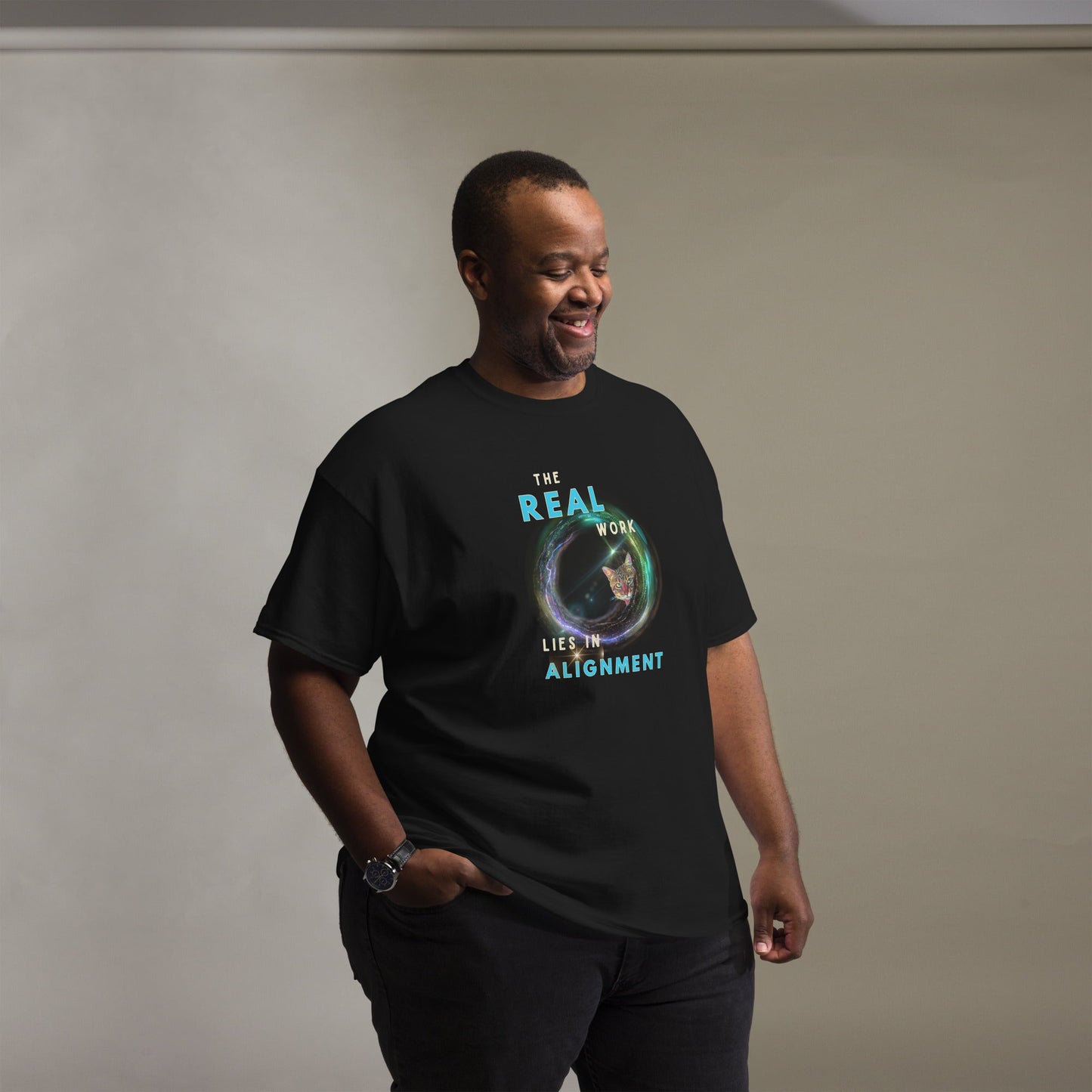 Alignment Unisex Classic Tee - My Social Cat Bonafide Boutique LLCAlignment Unisex Classic TeeT-shirtMy Social Cat Bonafide Boutique LLCBlackMalignmentclassic