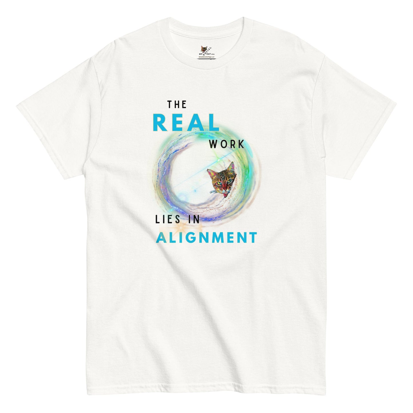 Alignment Unisex Classic Tee - My Social Cat Bonafide Boutique LLCAlignment Unisex Classic TeeT-shirtMy Social Cat Bonafide Boutique LLCWhiteSalignmentclassic