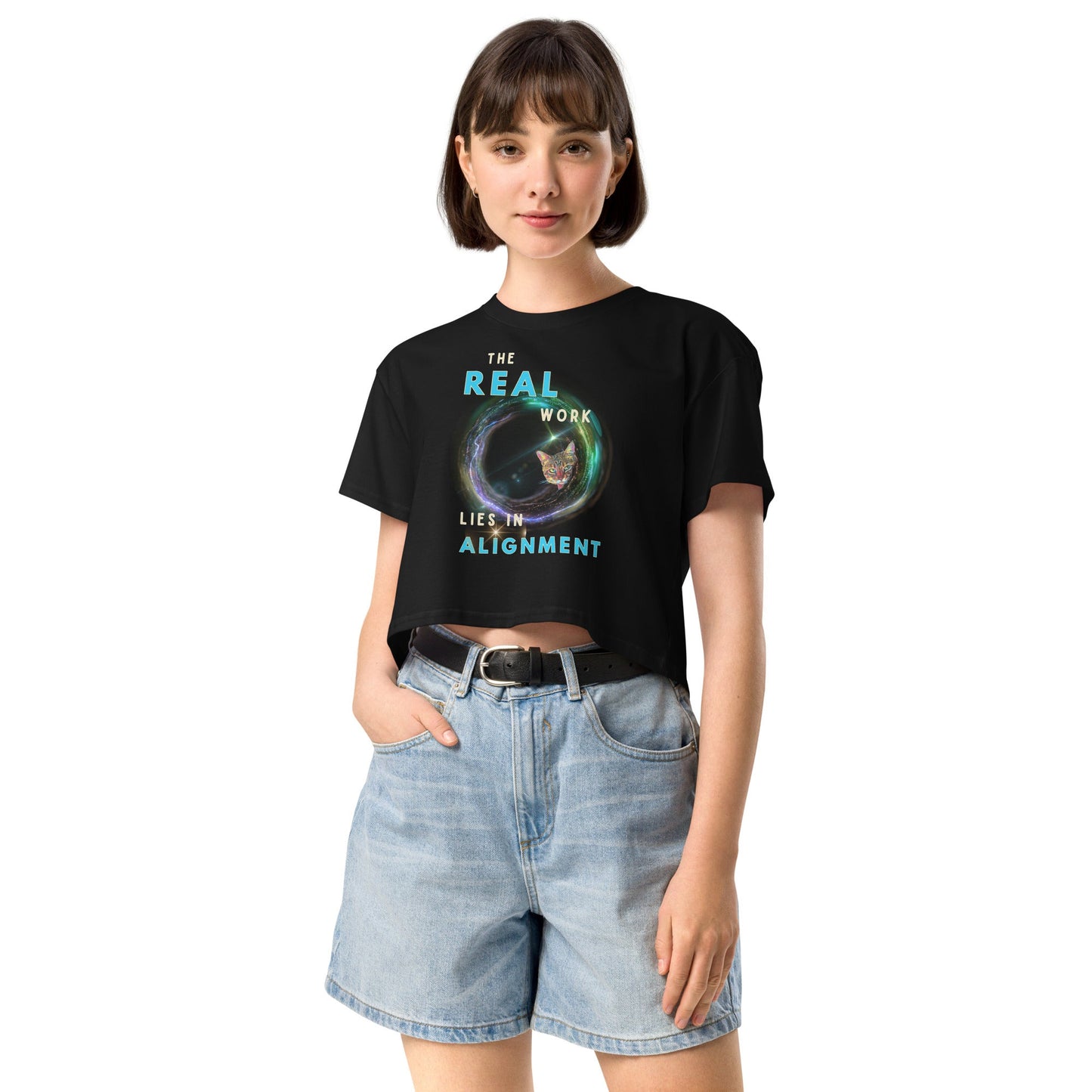 Alignment Women’s Crop Top - My Social Cat Bonafide Boutique LLCAlignment Women’s Crop TopT-shirtMy Social Cat Bonafide Boutique LLCBlackSalignmentcrop