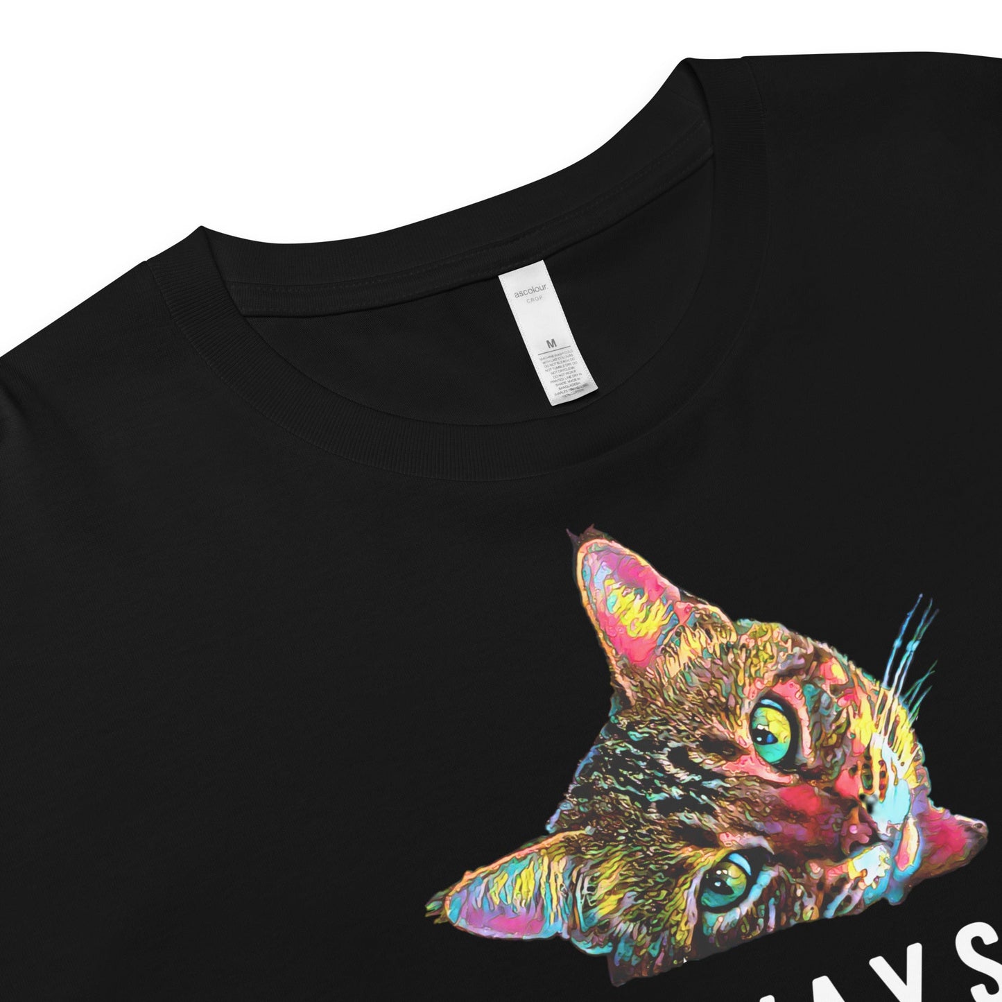 Always in Flux Women’s Crop Top - My Social Cat Bonafide Boutique LLCAlways in Flux Women’s Crop Topcrop topMy Social Cat Bonafide Boutique LLCBlackXSalwayscat