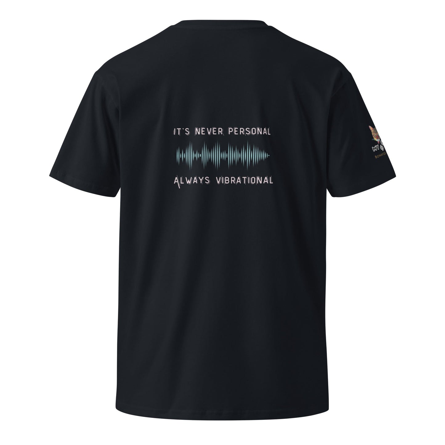 Always Vibrational Unisex Premium Tee - My Social Cat Bonafide Boutique LLCAlways Vibrational Unisex Premium TeeT-shirtMy Social Cat Bonafide Boutique LLCNavySnormspremium