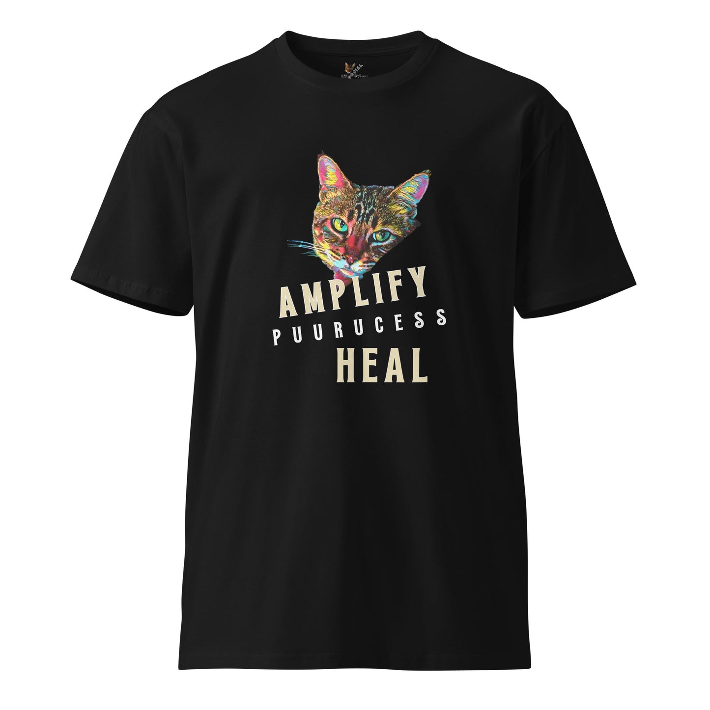 Amplify Unisex Premium Tee - My Social Cat Bonafide Boutique LLCAmplify Unisex Premium TeeT-shirtMy Social Cat Bonafide Boutique LLCBlackSamplifycat