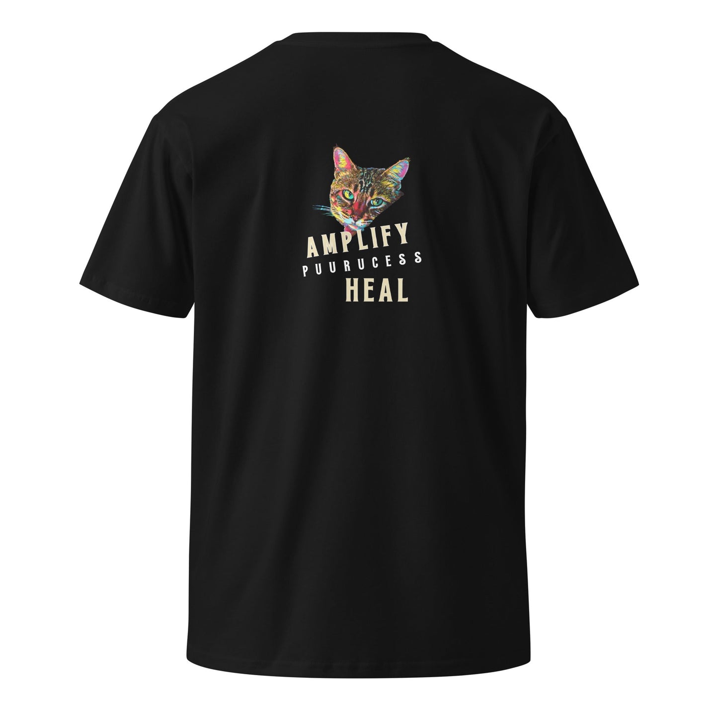 Amplify Unisex Premium Tee - My Social Cat Bonafide Boutique LLCAmplify Unisex Premium TeeT-shirtMy Social Cat Bonafide Boutique LLCBlackSamplifycat