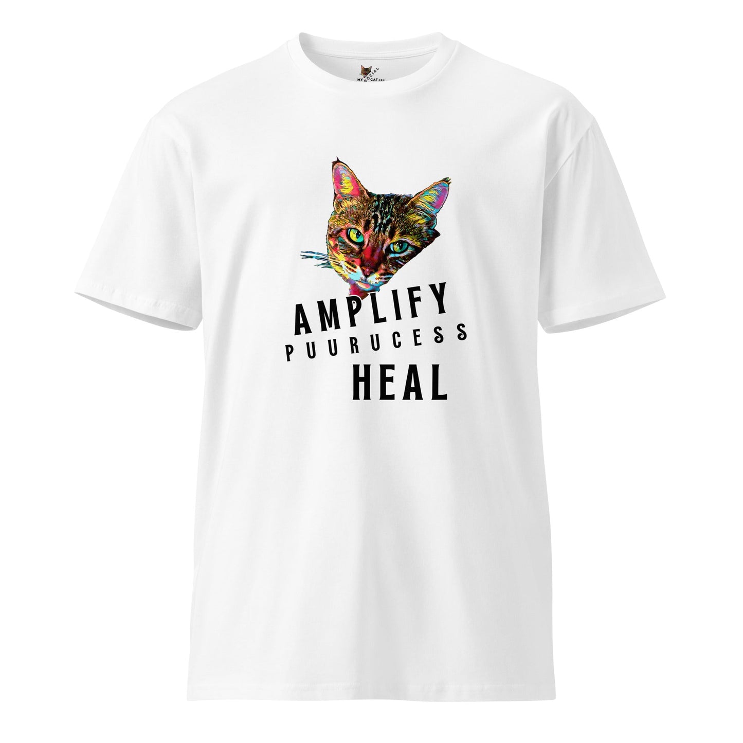 Amplify Unisex Premium Tee - My Social Cat Bonafide Boutique LLCAmplify Unisex Premium TeeT-shirtMy Social Cat Bonafide Boutique LLCWhiteSamplifycat