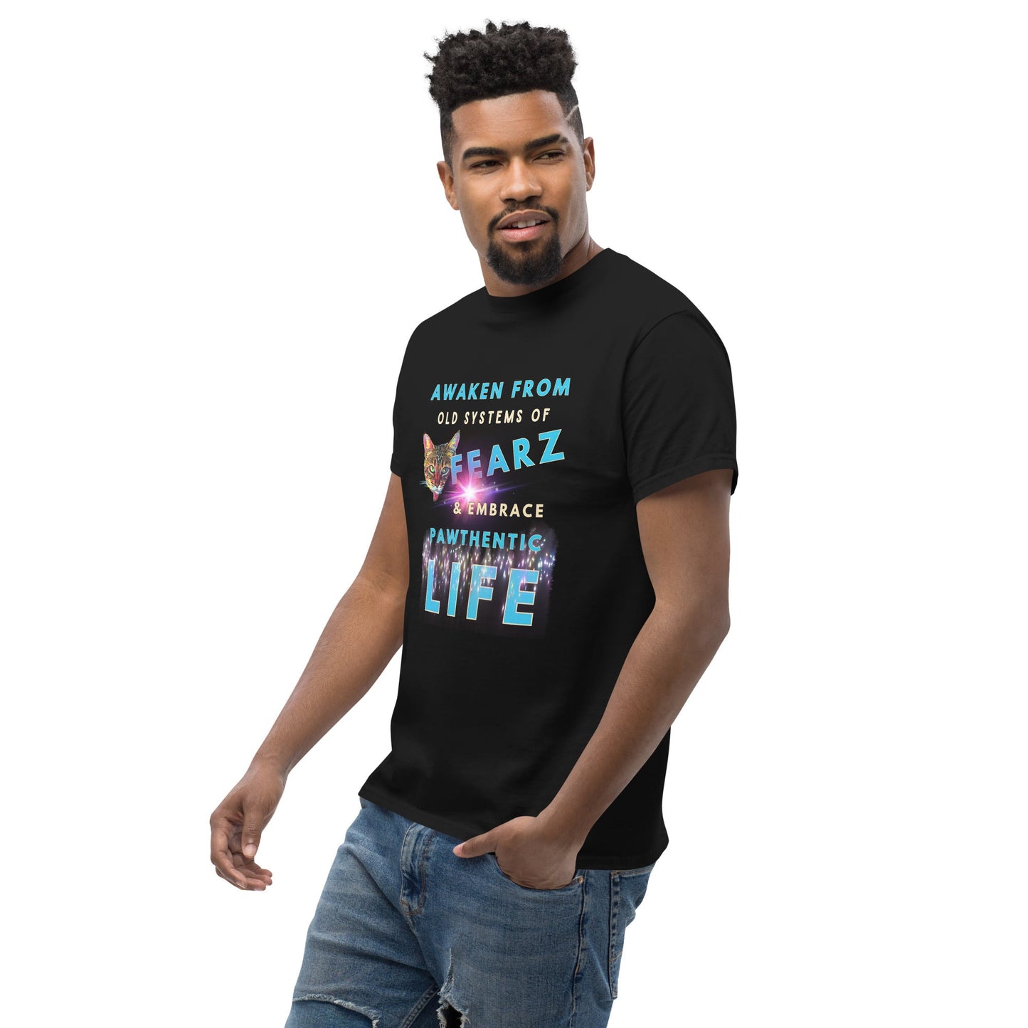 Awaken From Fear Unisex Classic Tee - My Social Cat Bonafide Boutique LLCAwaken From Fear Unisex Classic TeeT-shirtMy Social Cat Bonafide Boutique LLCSawakenfear