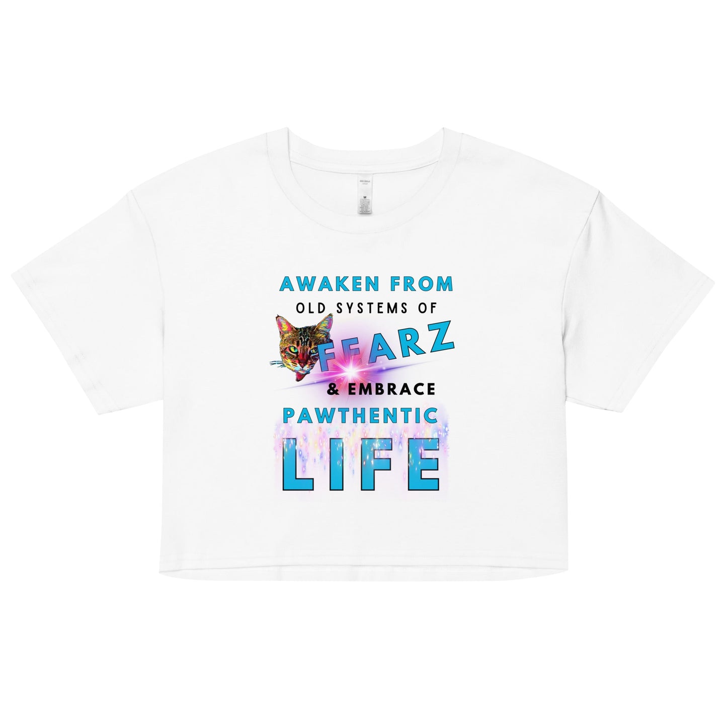 Awaken From Fear Women’s Crop Top - My Social Cat Bonafide Boutique LLCAwaken From Fear Women’s Crop Topcrop topMy Social Cat Bonafide Boutique LLCWhiteXSawakenfear