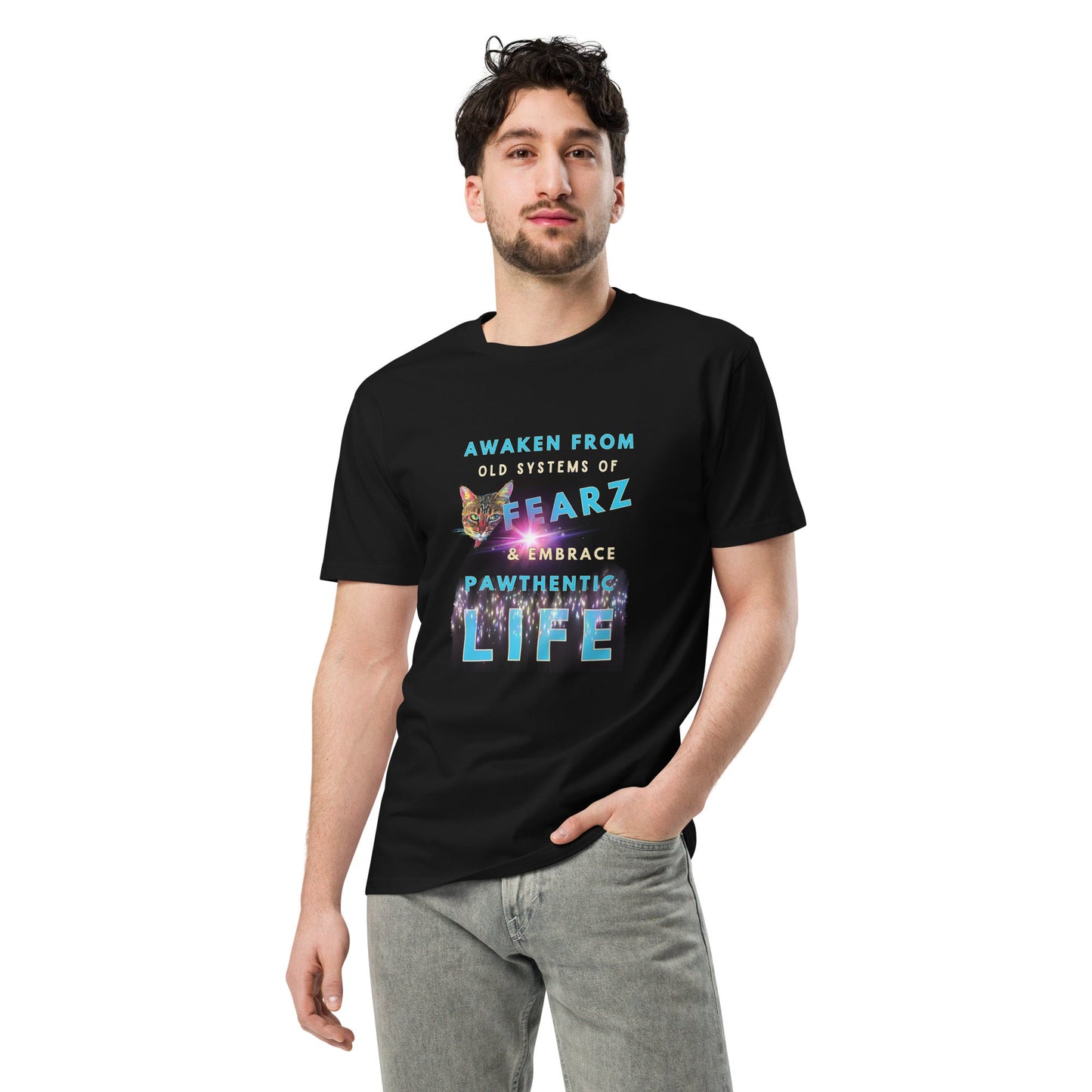 Awaken From Fearz Unisex Premium Tee - My Social Cat Bonafide Boutique LLCAwaken From Fearz Unisex Premium TeeT-shirtMy Social Cat Bonafide Boutique LLCSawakenfear
