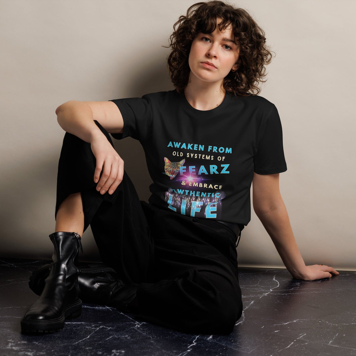 Awaken From Fearz Unisex Premium Tee - My Social Cat Bonafide Boutique LLCAwaken From Fearz Unisex Premium TeeT-shirtMy Social Cat Bonafide Boutique LLCSawakenfear