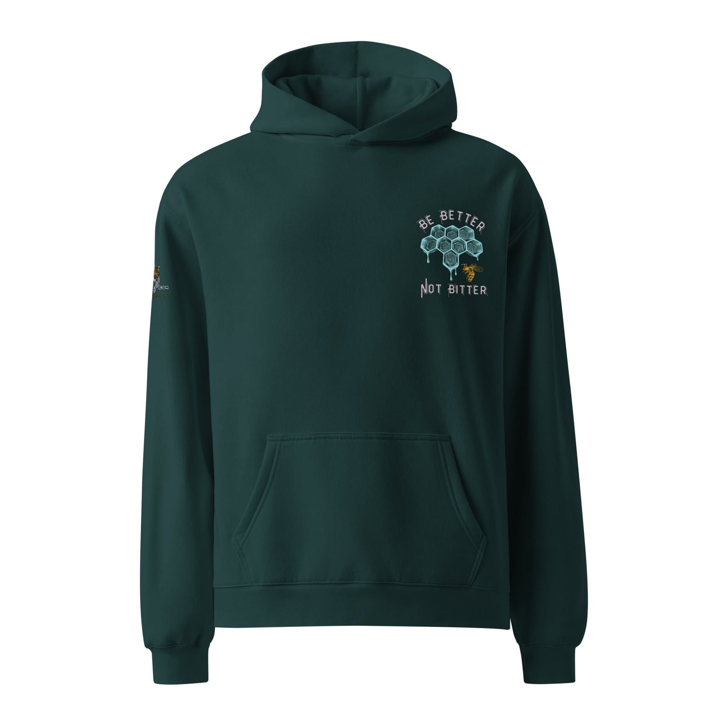Be Better Not Bitter Unisex Plush Hoodie - My Social Cat Bonafide Boutique LLCBe Better Not Bitter Unisex Plush HoodieHooded sweatshirtMy Social Cat Bonafide Boutique LLCPine GreenSbebetter