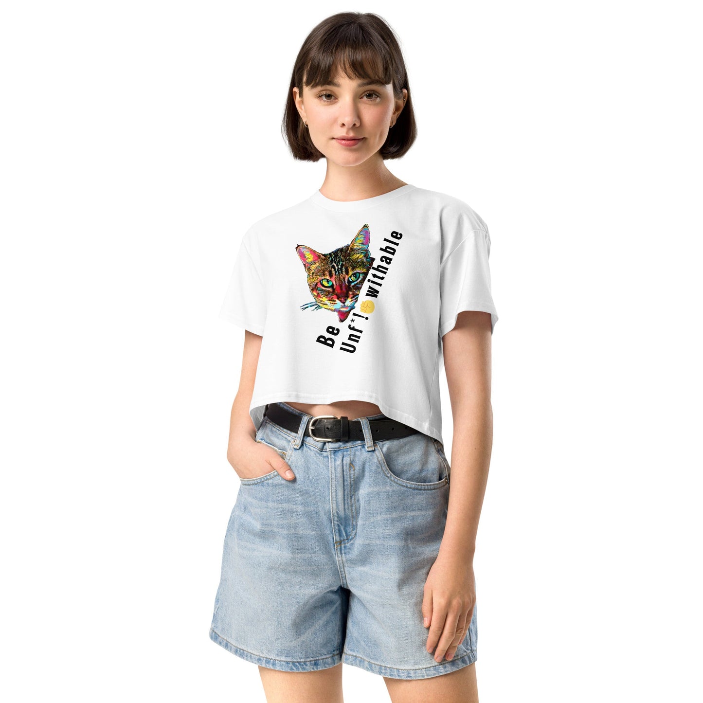 Be Unf@!*withable Women’s Crop Top - My Social Cat Bonafide Boutique LLCBe Unf@!*withable Women’s Crop Topcrop topMy Social Cat Bonafide Boutique LLCOrchidXSbecat