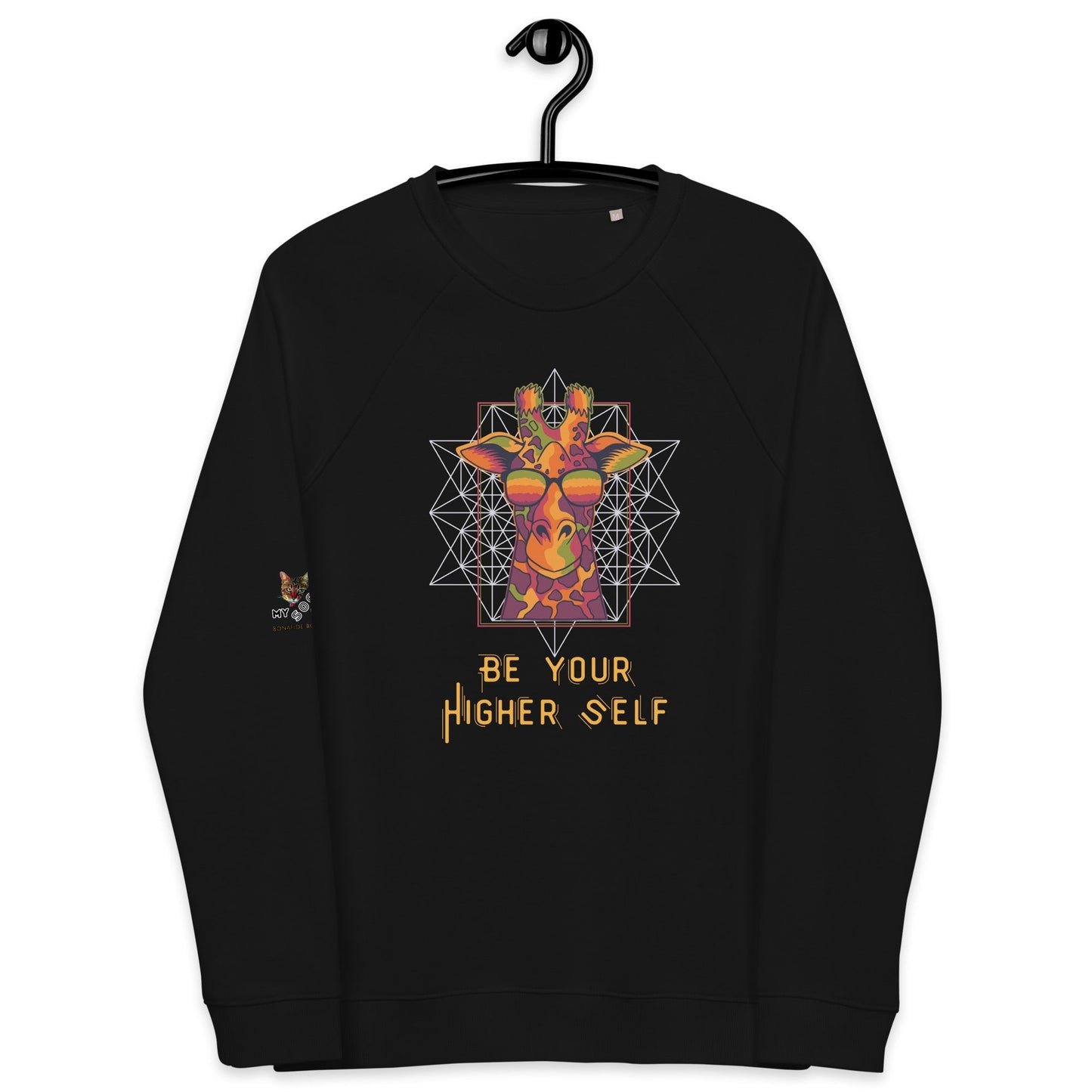 Be Your Higher Self Plush Organic Sweatshirt - My Social Cat Bonafide Boutique LLCBe Your Higher Self Plush Organic SweatshirtSweatshirtMy Social Cat Bonafide Boutique LLCBlackXShigherplush