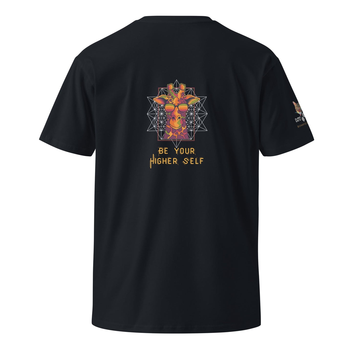 Be Your Higher Self Unisex Premium Tee - My Social Cat Bonafide Boutique LLCBe Your Higher Self Unisex Premium TeeT-shirtMy Social Cat Bonafide Boutique LLCNavySbegiraffe