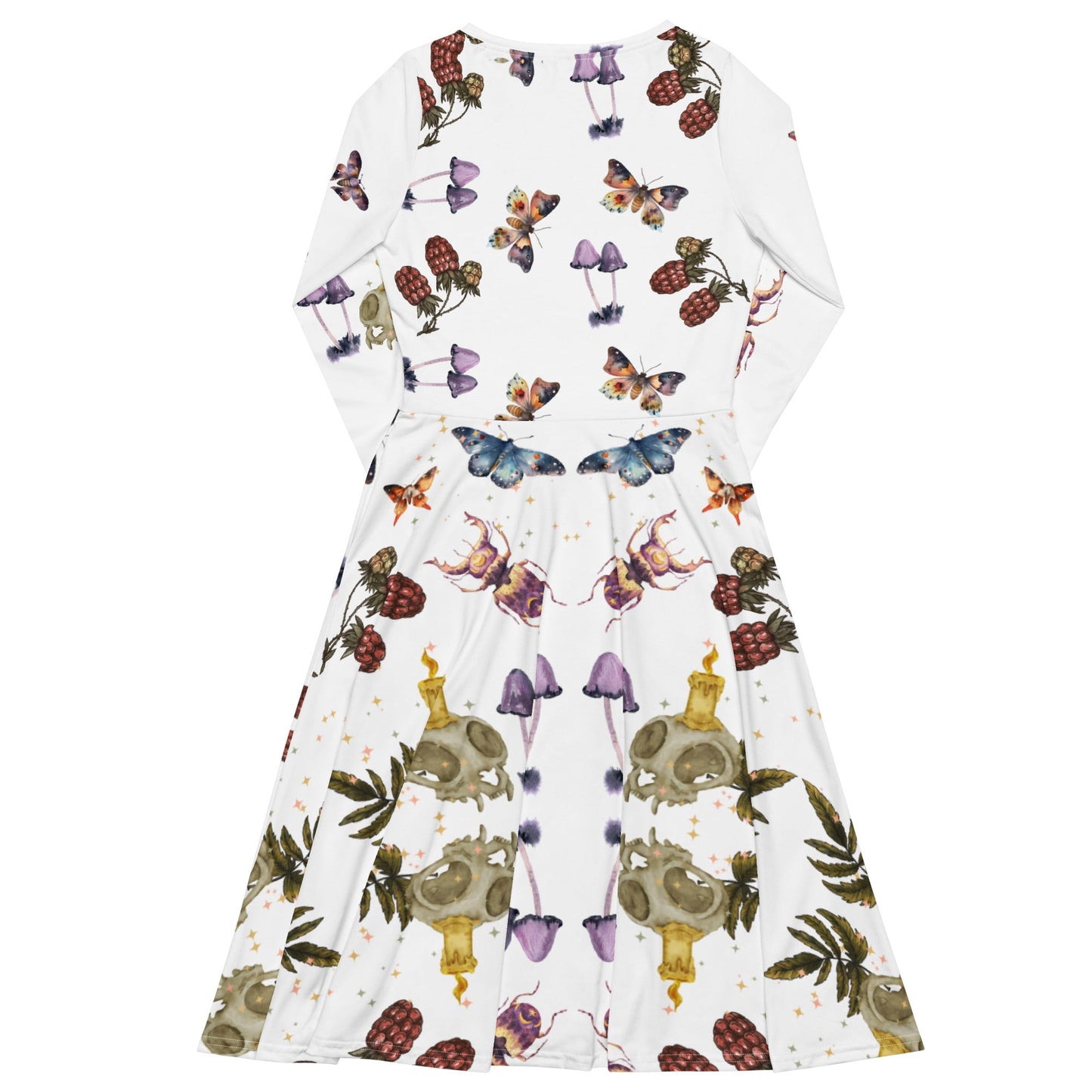 Berries All - Over Print Long Sleeve midi Dress - My Social Cat Bonafide Boutique LLCBerries All - Over Print Long Sleeve midi DressDressMy Social Cat Bonafide Boutique LLC2XSallbeetle