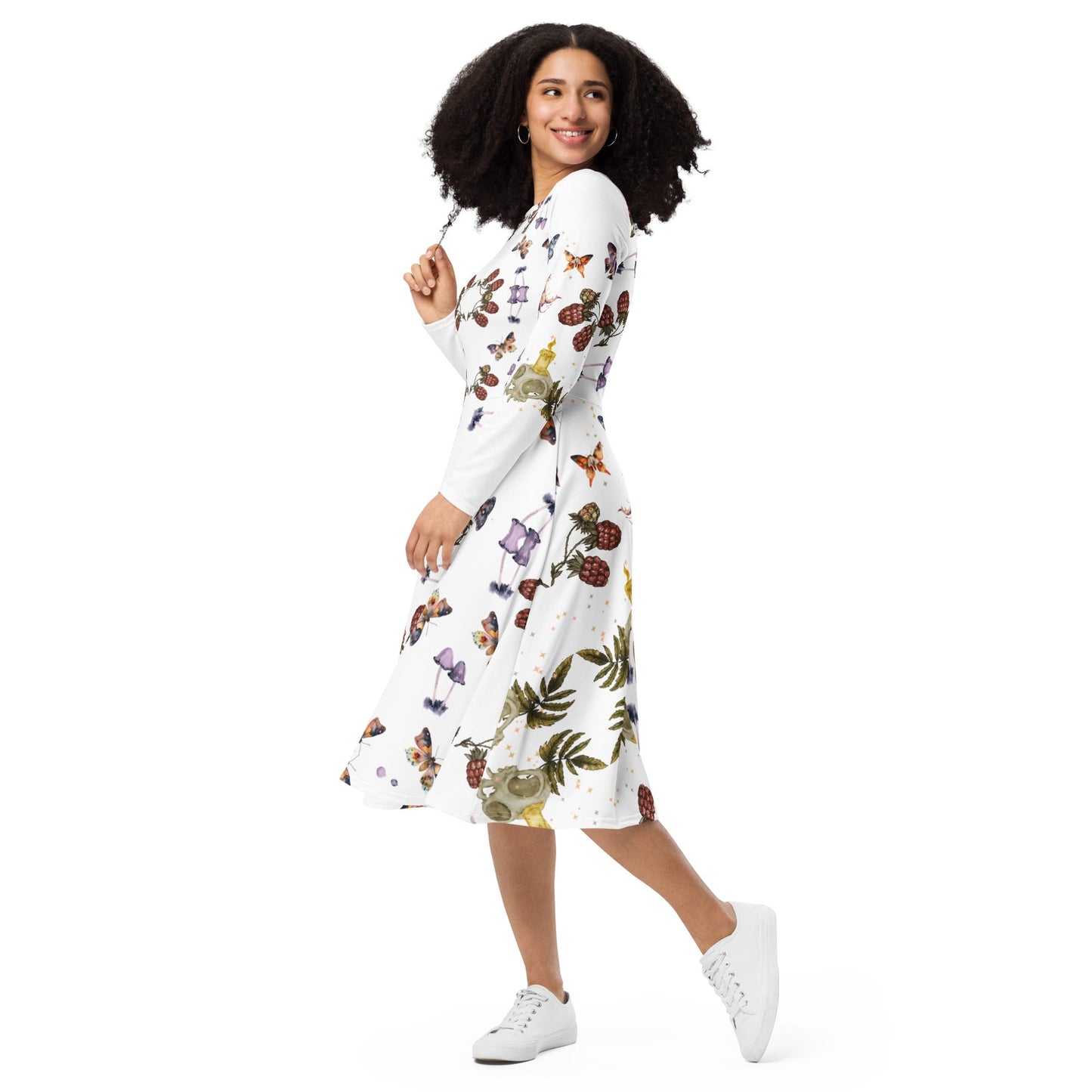 Berries All - Over Print Long Sleeve midi Dress - My Social Cat Bonafide Boutique LLCBerries All - Over Print Long Sleeve midi DressDressMy Social Cat Bonafide Boutique LLC2XSallbeetle