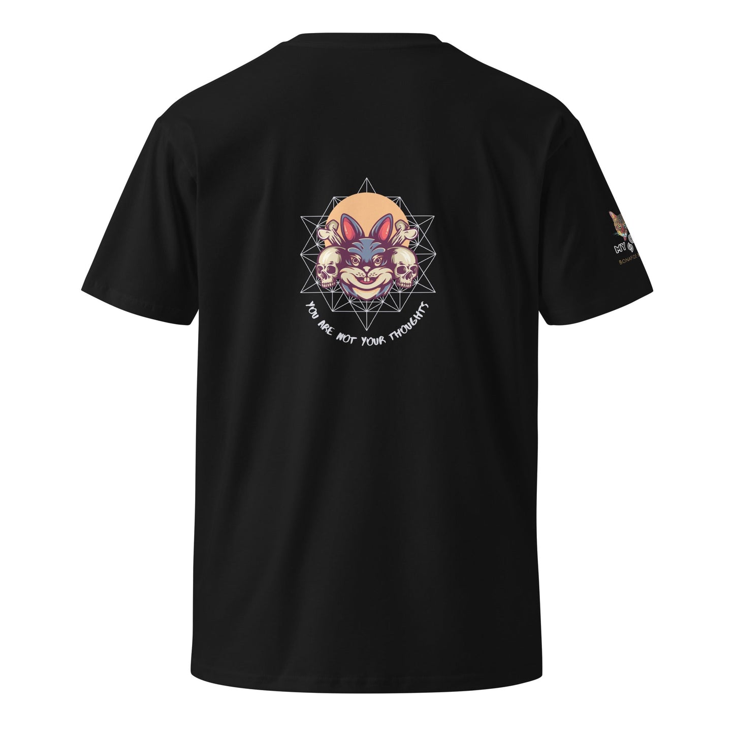 Bunny Skulls Thoughts Unisex Premium Tee - My Social Cat Bonafide Boutique LLCBunny Skulls Thoughts Unisex Premium TeeT-shirtMy Social Cat Bonafide Boutique LLCBlackSarebunny