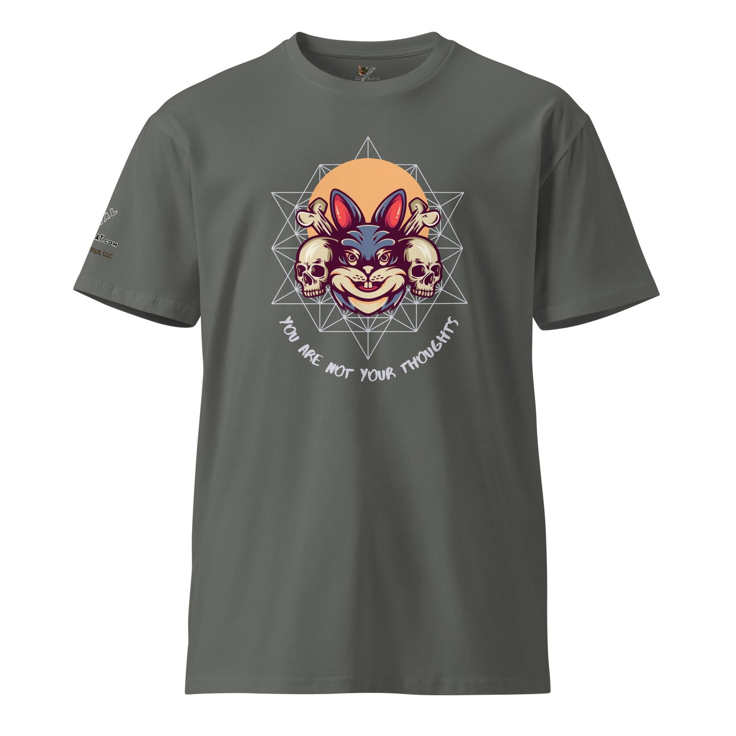 Bunny Skulls Thoughts Unisex Premium Tee - My Social Cat Bonafide Boutique LLCBunny Skulls Thoughts Unisex Premium TeeT-shirtMy Social Cat Bonafide Boutique LLCCharcoalSarebunny