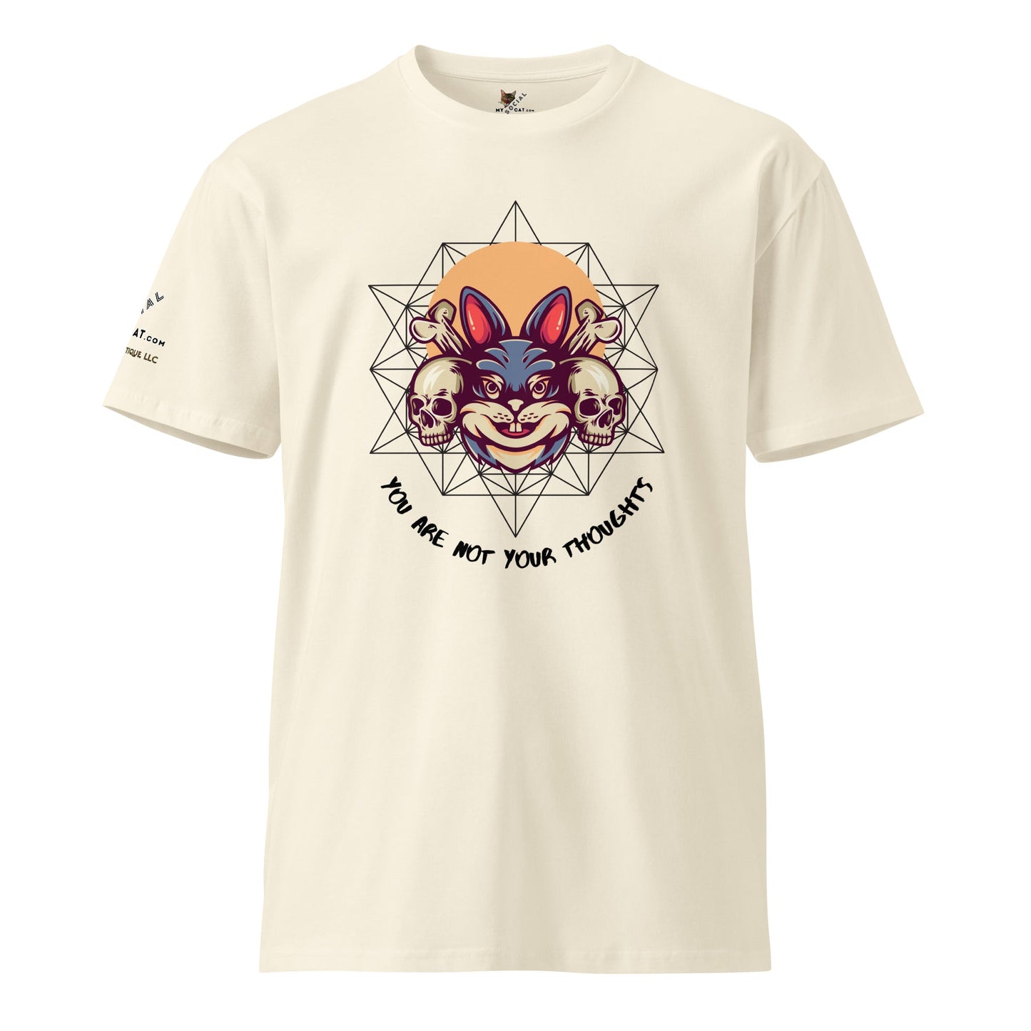 Bunny Skulls Thoughts Unisex Premium Tee - My Social Cat Bonafide Boutique LLCBunny Skulls Thoughts Unisex Premium TeeT-shirtMy Social Cat Bonafide Boutique LLCNaturalSarebunny