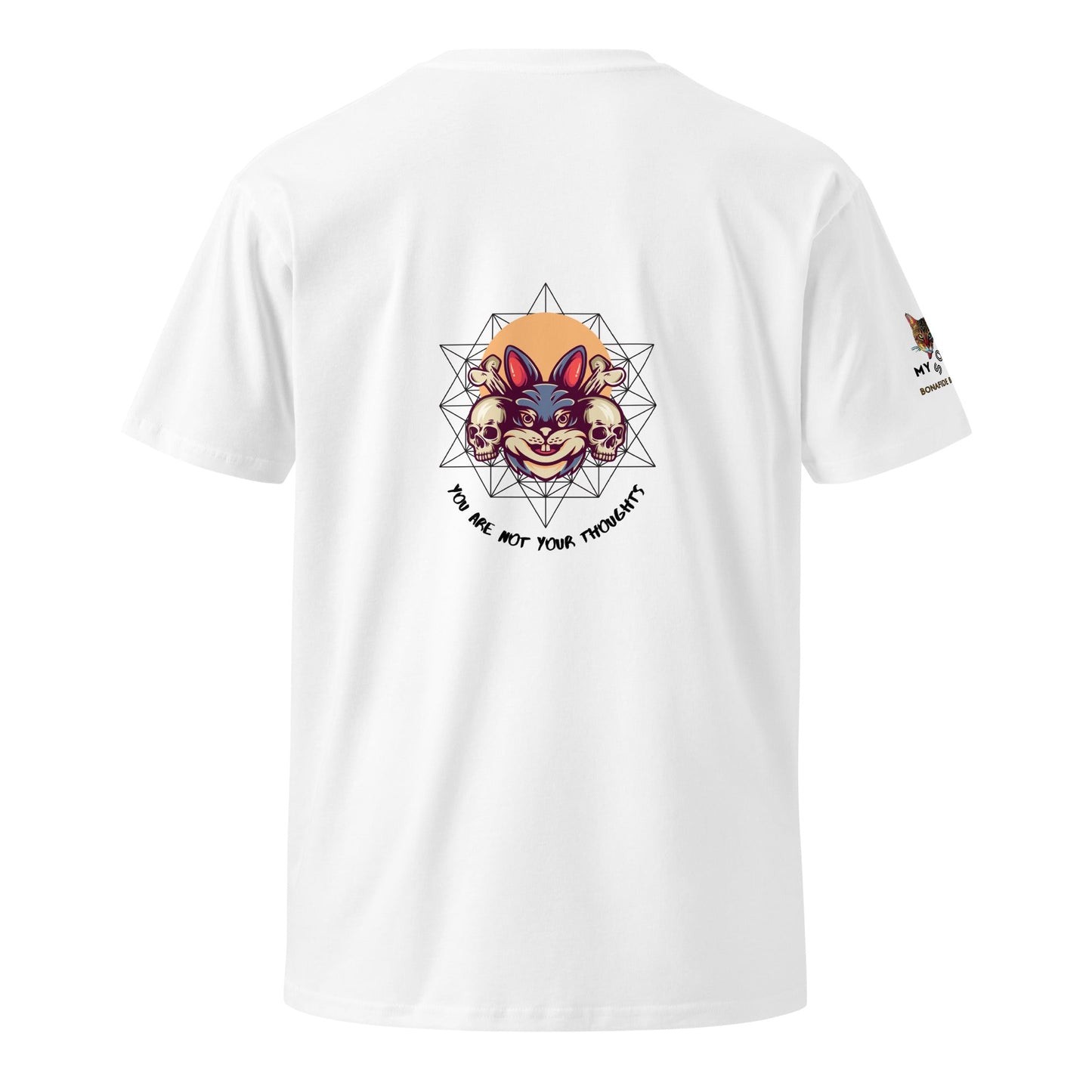 Bunny Skulls Thoughts Unisex Premium Tee - My Social Cat Bonafide Boutique LLCBunny Skulls Thoughts Unisex Premium TeeT-shirtMy Social Cat Bonafide Boutique LLCWhiteSarebunny