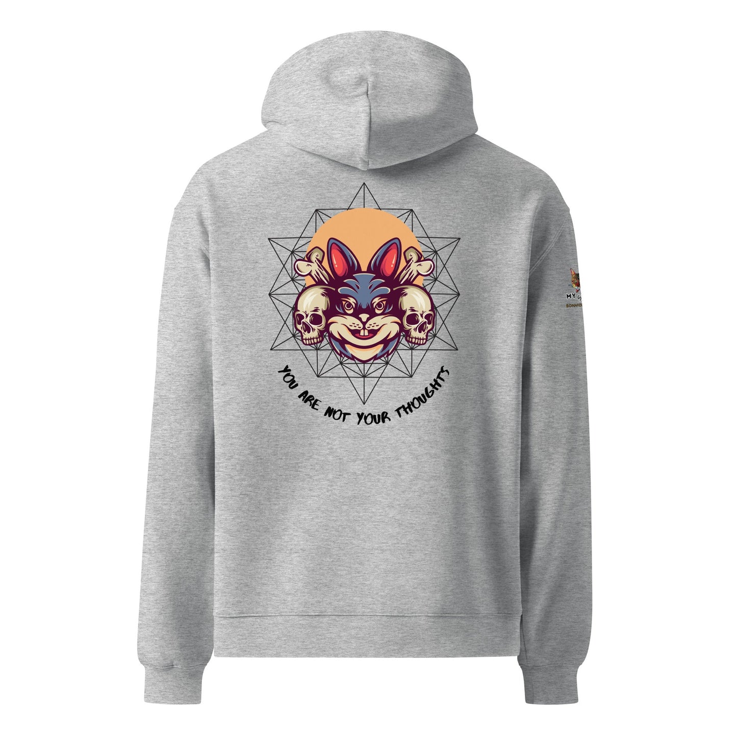 Bunny Thoughts Unisex Oversized Hoodie - My Social Cat Bonafide Boutique LLCBunny Thoughts Unisex Oversized HoodieHooded sweatshirtMy Social Cat Bonafide Boutique LLCAthletic HeatherSbunnyhoodie