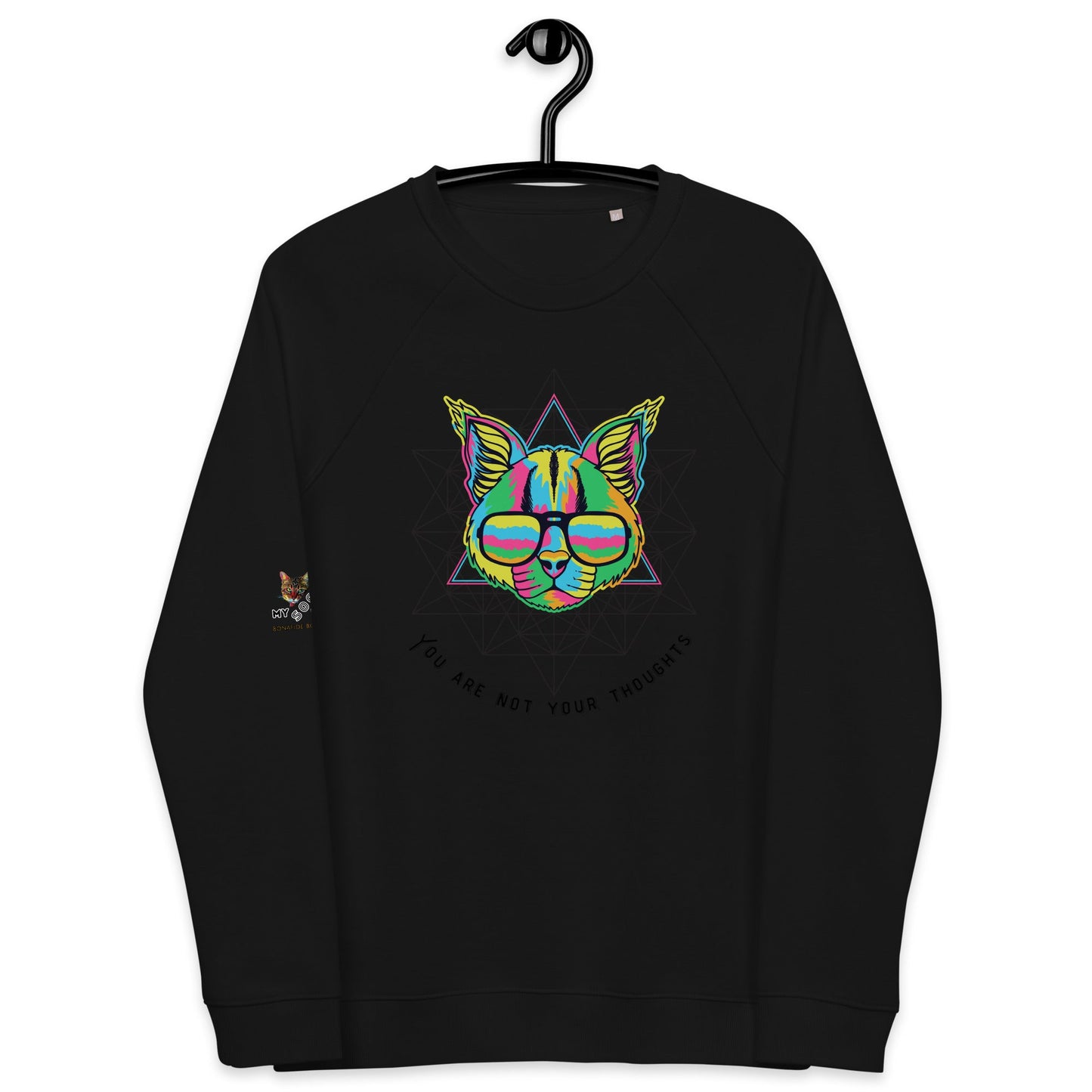 Cat Thoughts Plush Organic Sweatshirt - My Social Cat Bonafide Boutique LLCCat Thoughts Plush Organic SweatshirtSweatshirtMy Social Cat Bonafide Boutique LLCWhiteXScatplush