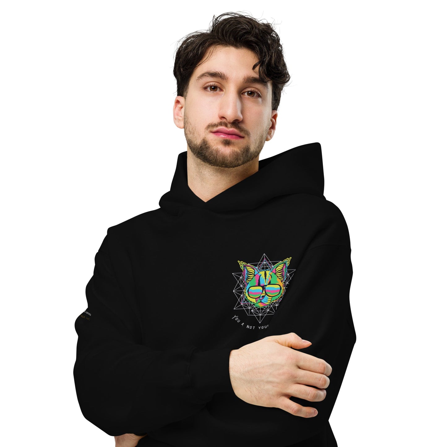 Cat Thoughts Unisex Oversized Hoodie - My Social Cat Bonafide Boutique LLCCat Thoughts Unisex Oversized HoodieHooded sweatshirtMy Social Cat Bonafide Boutique LLCBlackScathoodie
