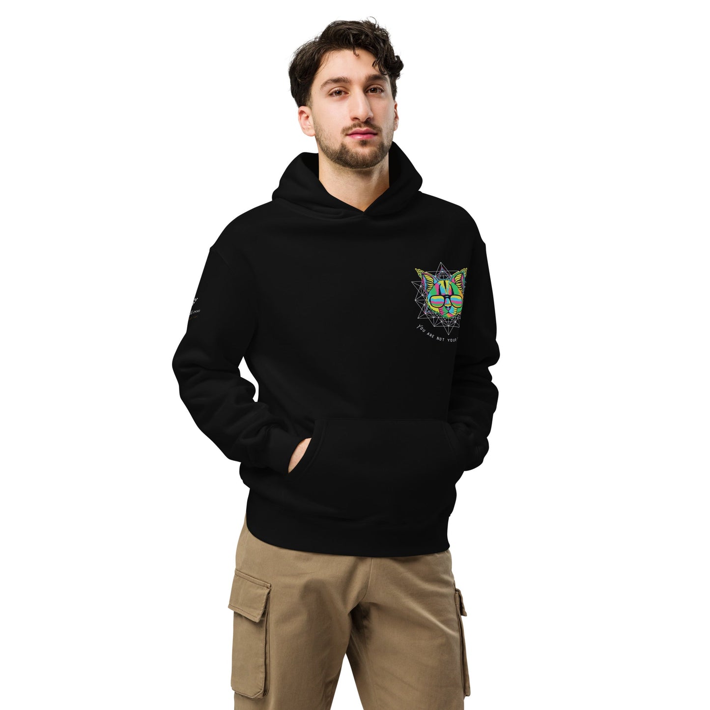 Cat Thoughts Unisex Oversized Hoodie - My Social Cat Bonafide Boutique LLCCat Thoughts Unisex Oversized HoodieHooded sweatshirtMy Social Cat Bonafide Boutique LLCBlackScathoodie
