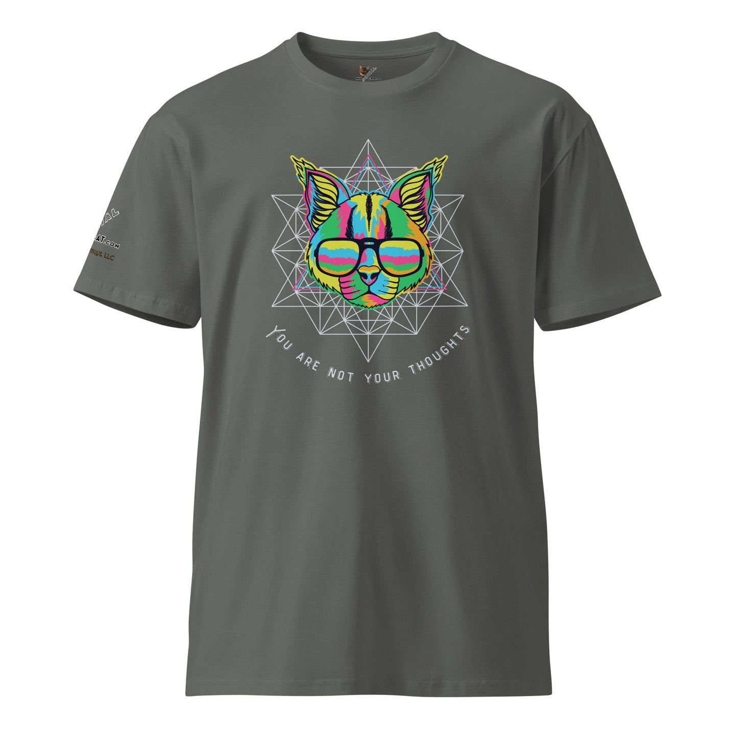 Cat with Glasses Thoughts Unisex Premium Tee - My Social Cat Bonafide Boutique LLCCat with Glasses Thoughts Unisex Premium TeeT-shirtMy Social Cat Bonafide Boutique LLCCharcoalSarecat