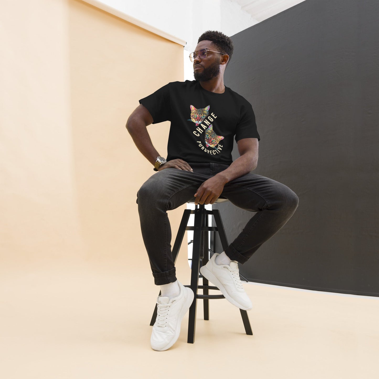 Change Purspective Unisex Classic Tee - My Social Cat Bonafide Boutique LLCChange Purspective Unisex Classic TeeMy Social Cat Bonafide Boutique LLCScatchange