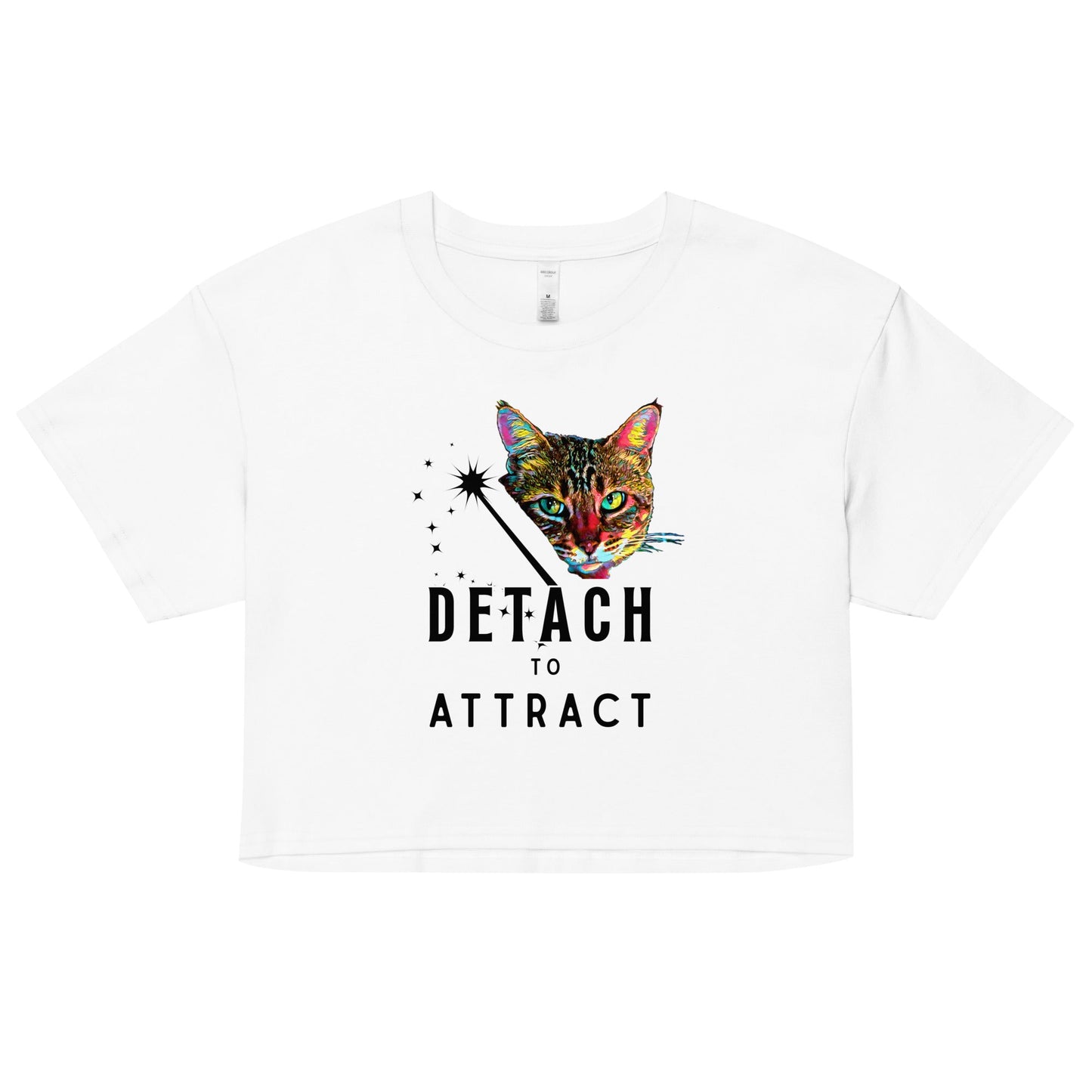 Detach to Attract Women’s Crop Top - My Social Cat Bonafide Boutique LLC