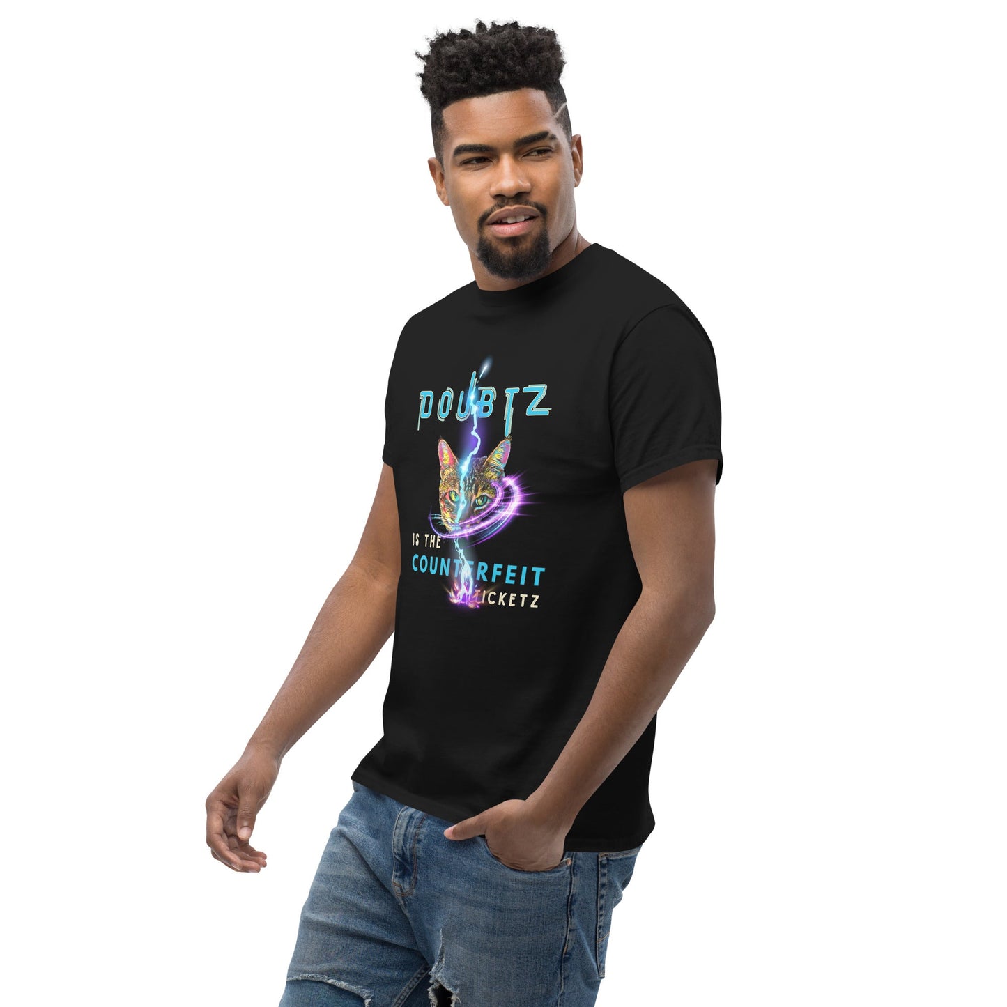Doubtz is the Counterfeit Ticketz Unisex Classic Tee - My Social Cat Bonafide Boutique LLCDoubtz is the Counterfeit Ticketz Unisex Classic TeeT-shirtMy Social Cat Bonafide Boutique LLCBlackM