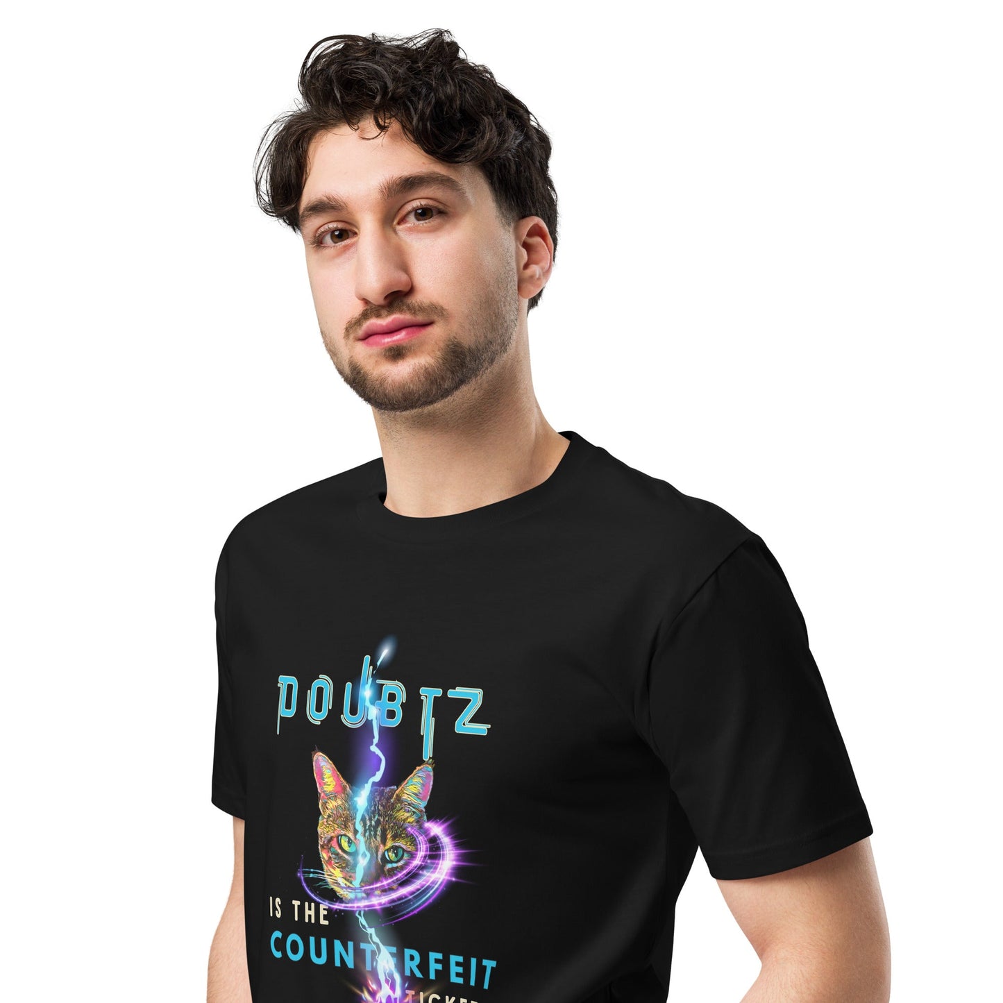 Doubtz is the Counterfeit Ticketz Unisex Premium Tee - My Social Cat Bonafide Boutique LLCDoubtz is the Counterfeit Ticketz Unisex Premium TeeT-shirtMy Social Cat Bonafide Boutique LLCBlackMcounterfeitdoubt
