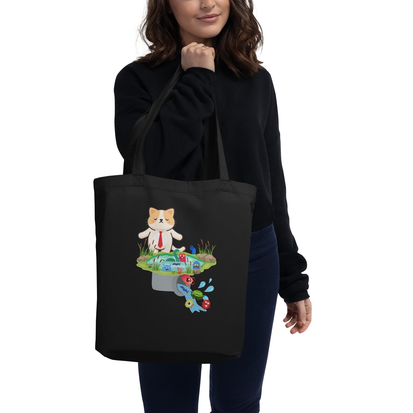 Drain the Swamp Eco Tote Bag - My Social Cat Bonafide Boutique LLCDrain the Swamp Eco Tote BagtoteMy Social Cat Bonafide Boutique LLCbagdrain