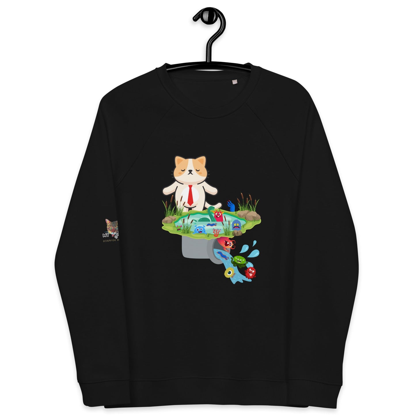 Drain the Swamp Unisex Plush Organic Sweatshirt - My Social Cat Bonafide Boutique LLCDrain the Swamp Unisex Plush Organic SweatshirtSweatshirtMy Social Cat Bonafide Boutique LLCBlackXSdrainswamp