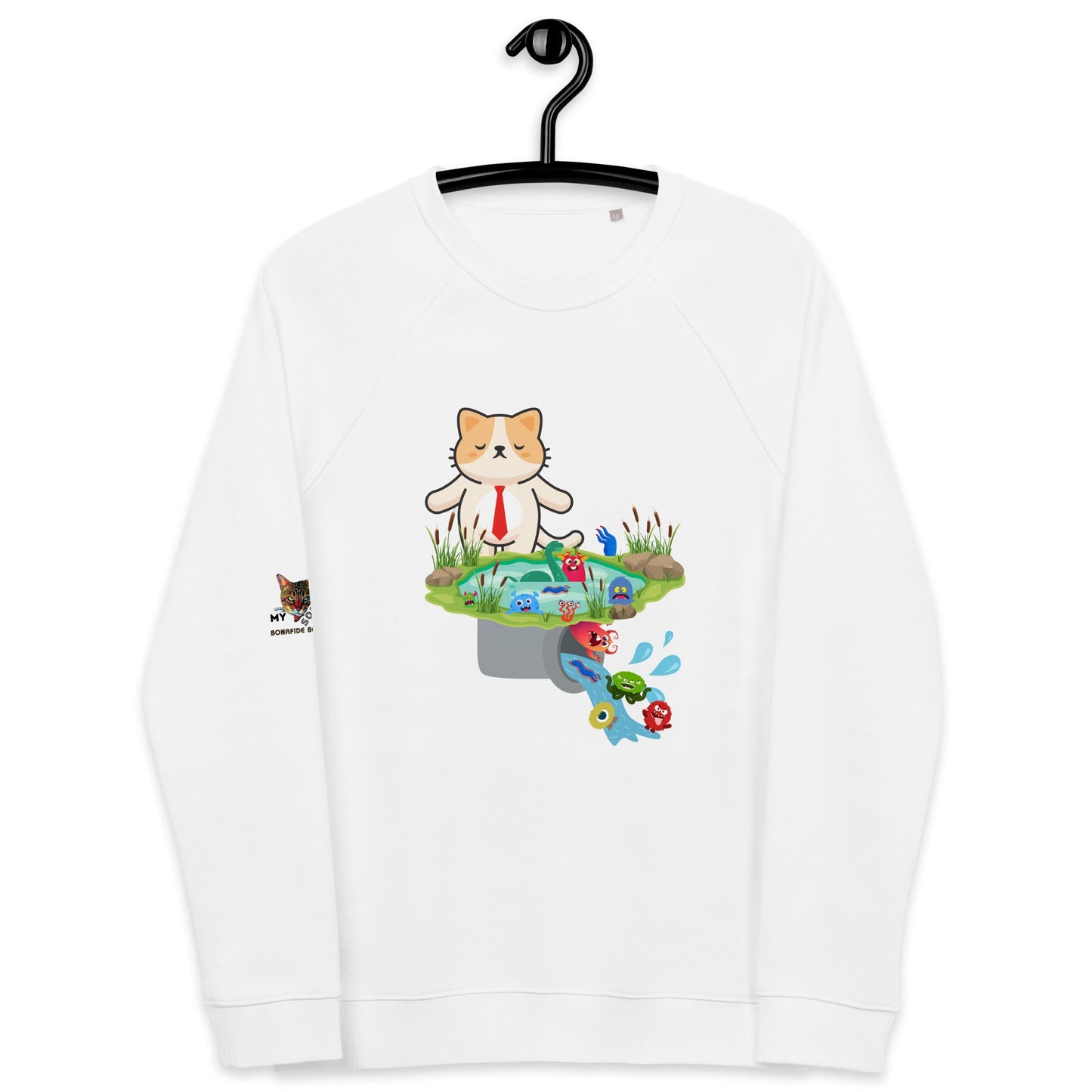 Drain the Swamp Unisex Plush Organic Sweatshirt - My Social Cat Bonafide Boutique LLCDrain the Swamp Unisex Plush Organic SweatshirtSweatshirtMy Social Cat Bonafide Boutique LLCWhiteXSdrainswamp