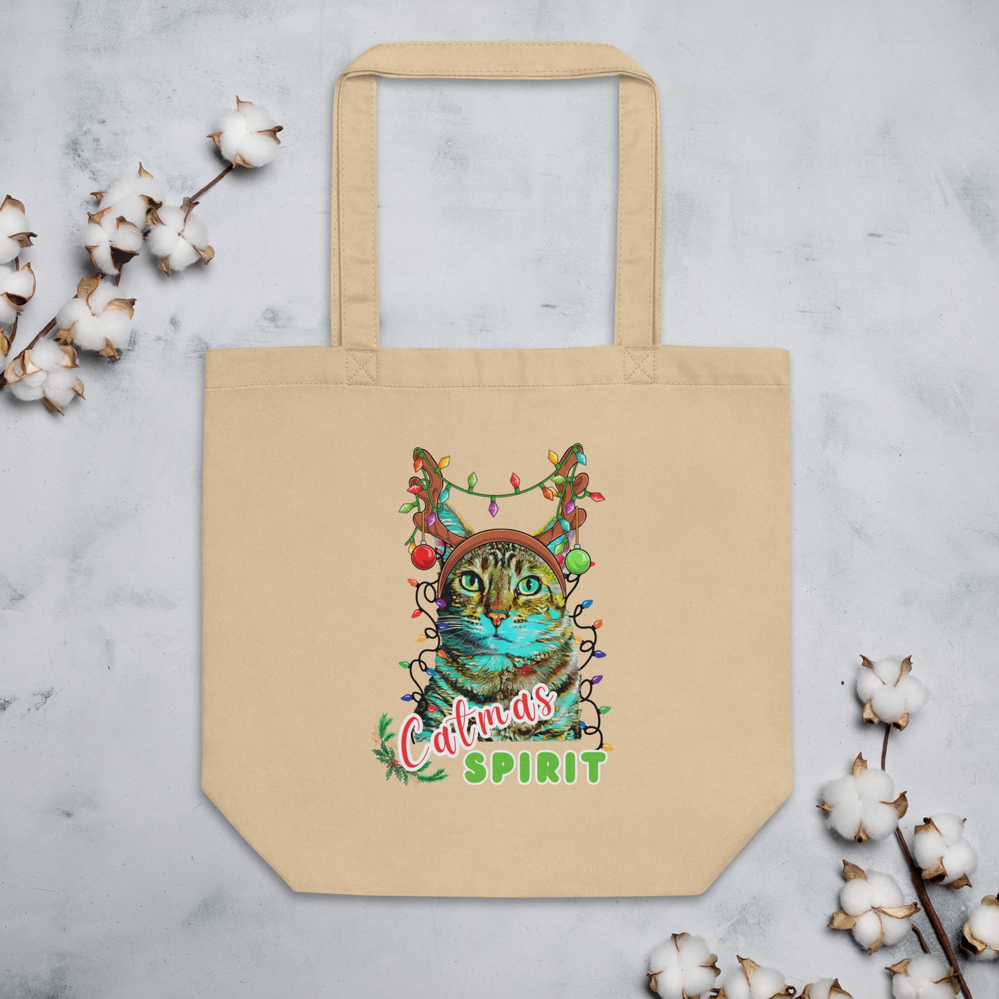 Catmas Spirit Eco Tote Bag