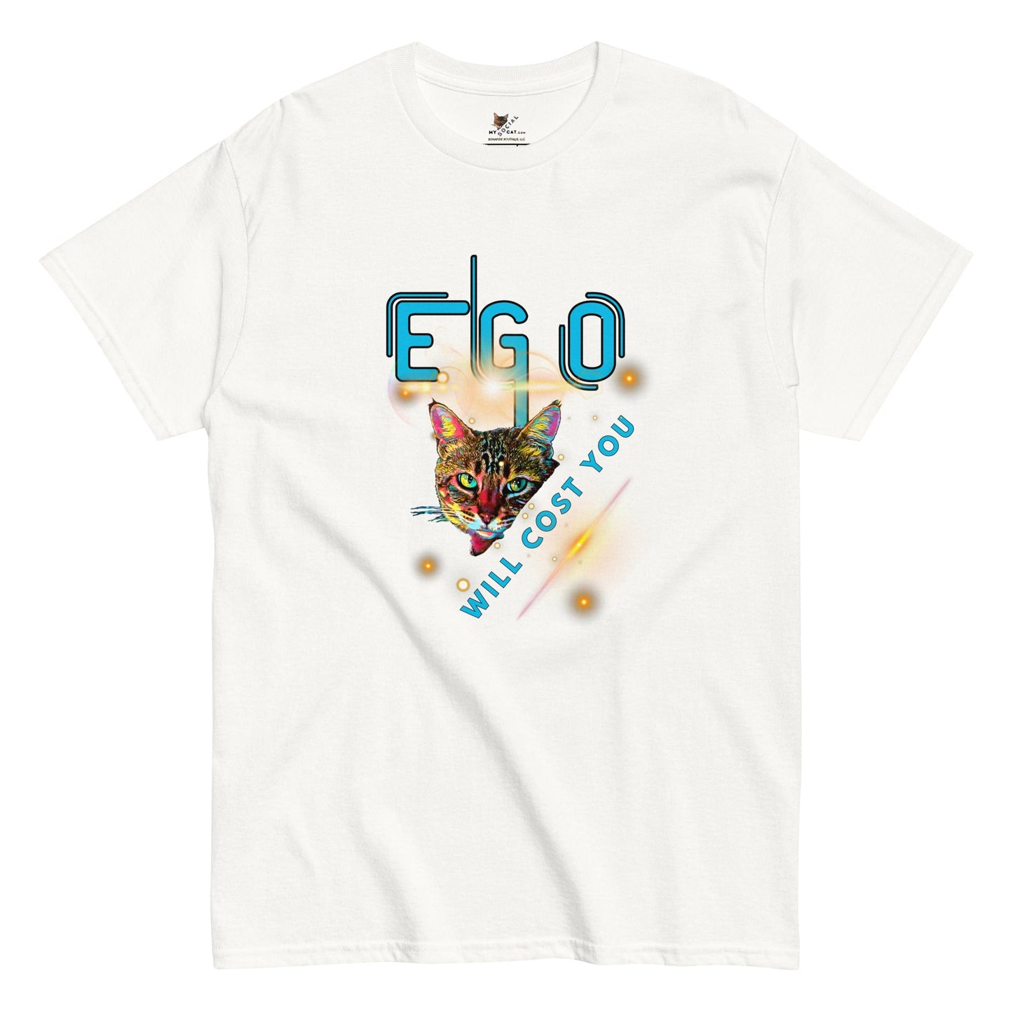 Ego Will Cost You Unisex Classic Tee - My Social Cat Bonafide Boutique LLCEgo Will Cost You Unisex Classic TeeT-shirtMy Social Cat Bonafide Boutique LLCWhiteSclassicego