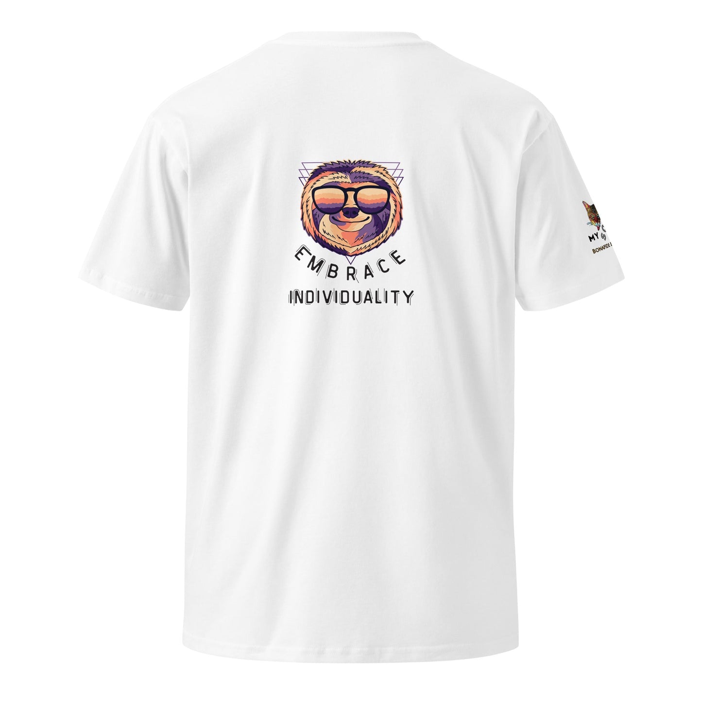 Embrace Individuality Unisex Premium Tee - My Social Cat Bonafide Boutique LLCEmbrace Individuality Unisex Premium TeeT-shirtMy Social Cat Bonafide Boutique LLCWhiteSembracemens