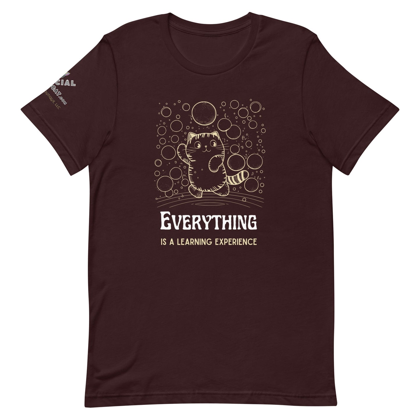 Everything is a Learning Experience Unisex Tee - My Social Cat Bonafide Boutique LLCEverything is a Learning Experience Unisex TeeT - shirtMy Social Cat Bonafide Boutique LLCOxblood BlackSeverythingexperience