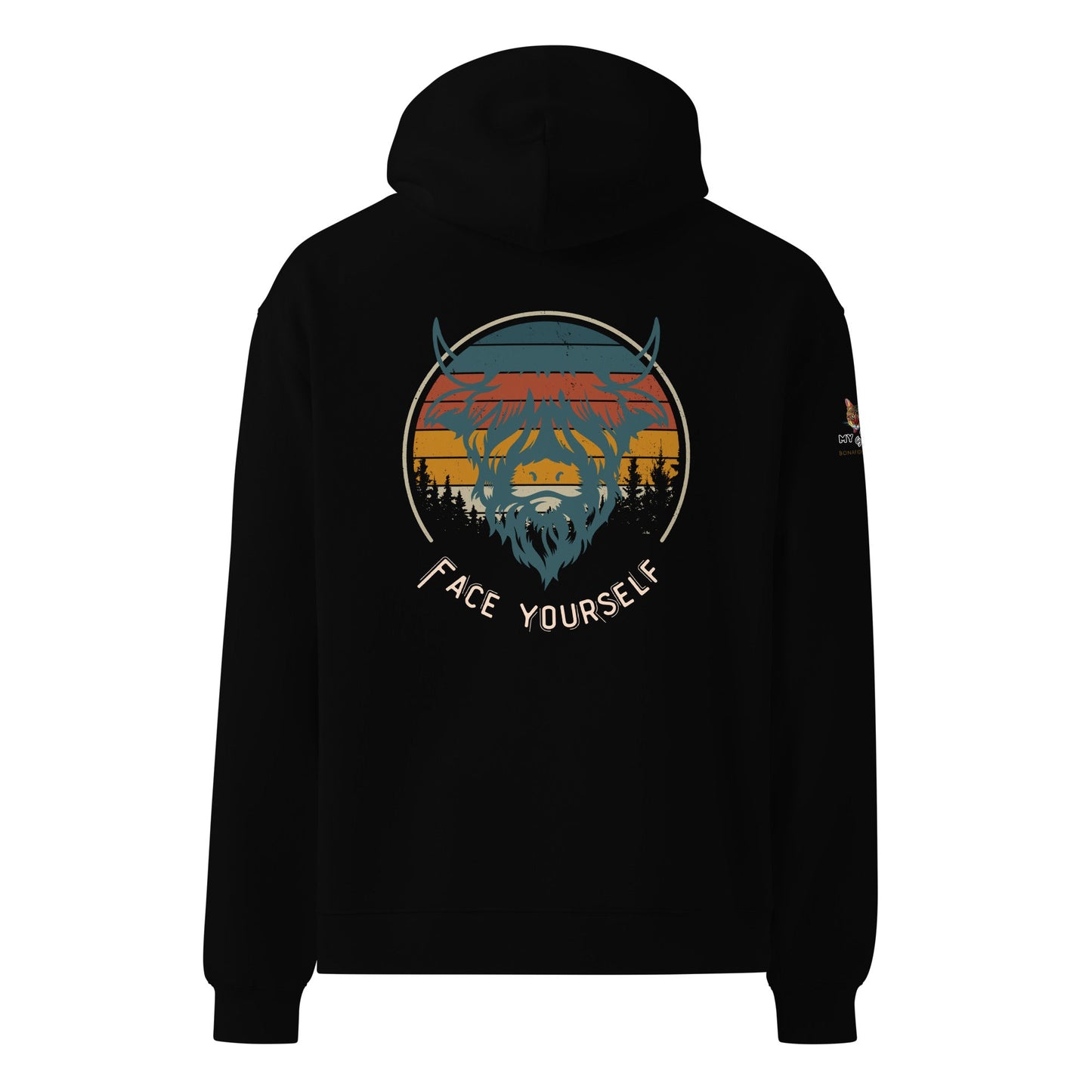 Face the Storm Unisex Plush Hoodie - My Social Cat Bonafide Boutique LLCFace the Storm Unisex Plush HoodieHooded sweatshirtMy Social Cat Bonafide Boutique LLCBlackSbuffaloface