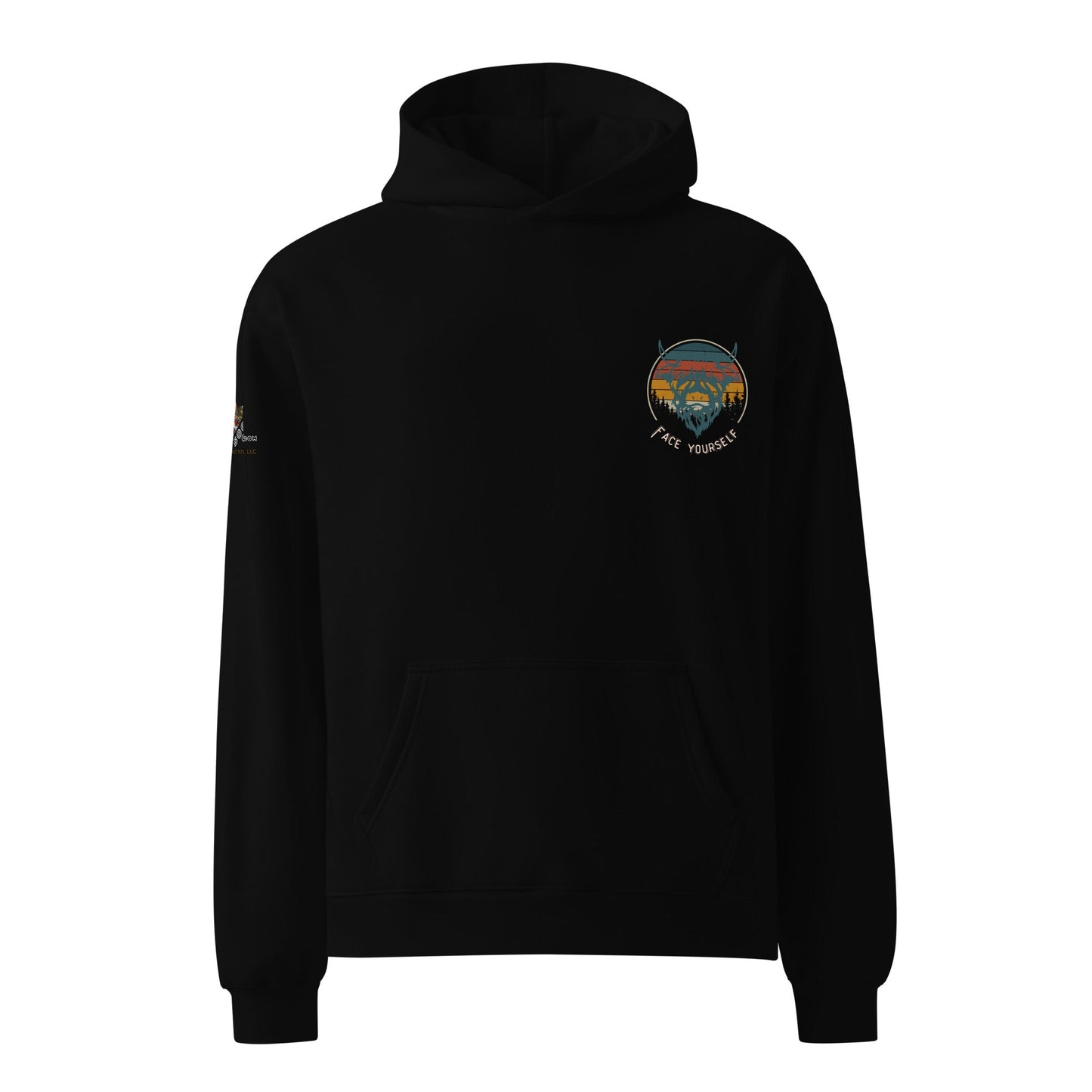 Face the Storm Unisex Plush Hoodie - My Social Cat Bonafide Boutique LLCFace the Storm Unisex Plush HoodieHooded sweatshirtMy Social Cat Bonafide Boutique LLCBlackSbuffaloface