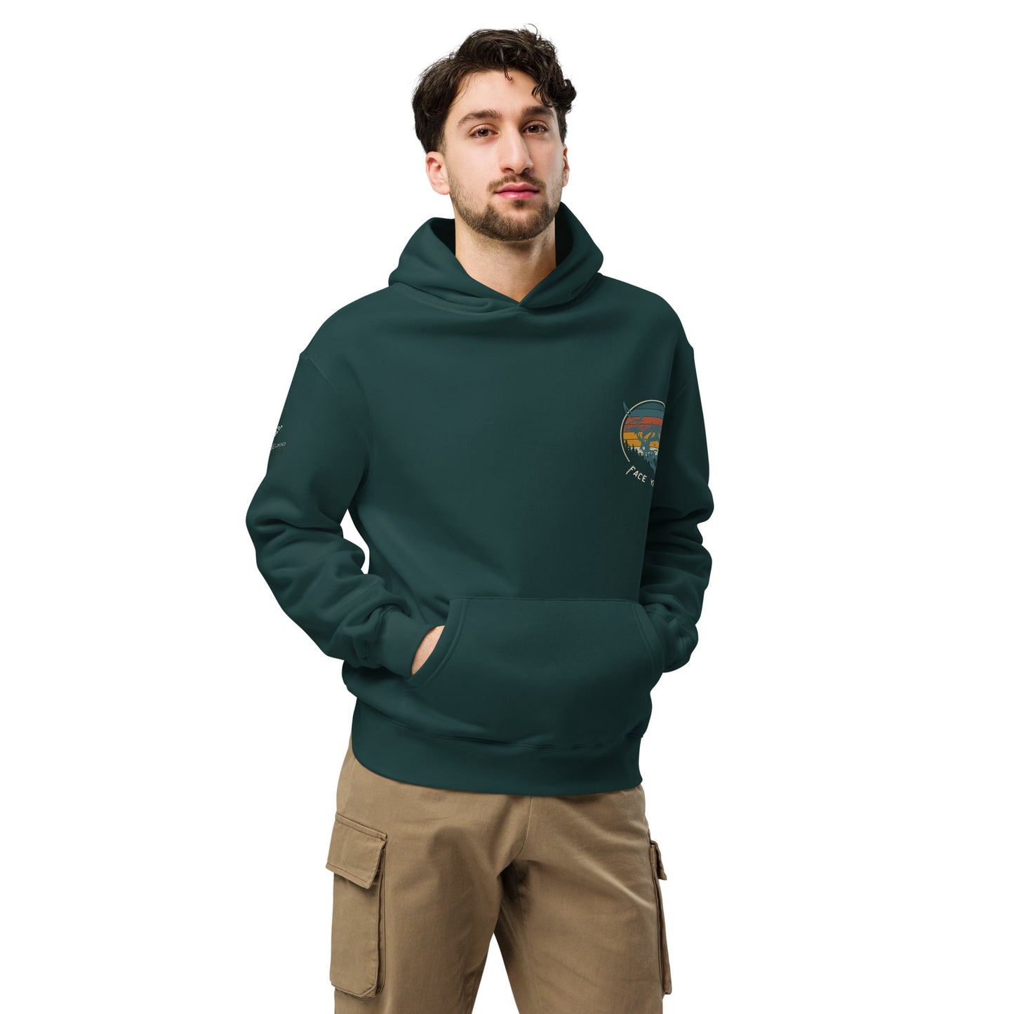 Face the Storm Unisex Plush Hoodie - My Social Cat Bonafide Boutique LLCFace the Storm Unisex Plush HoodieHooded sweatshirtMy Social Cat Bonafide Boutique LLCBlackSbuffaloface